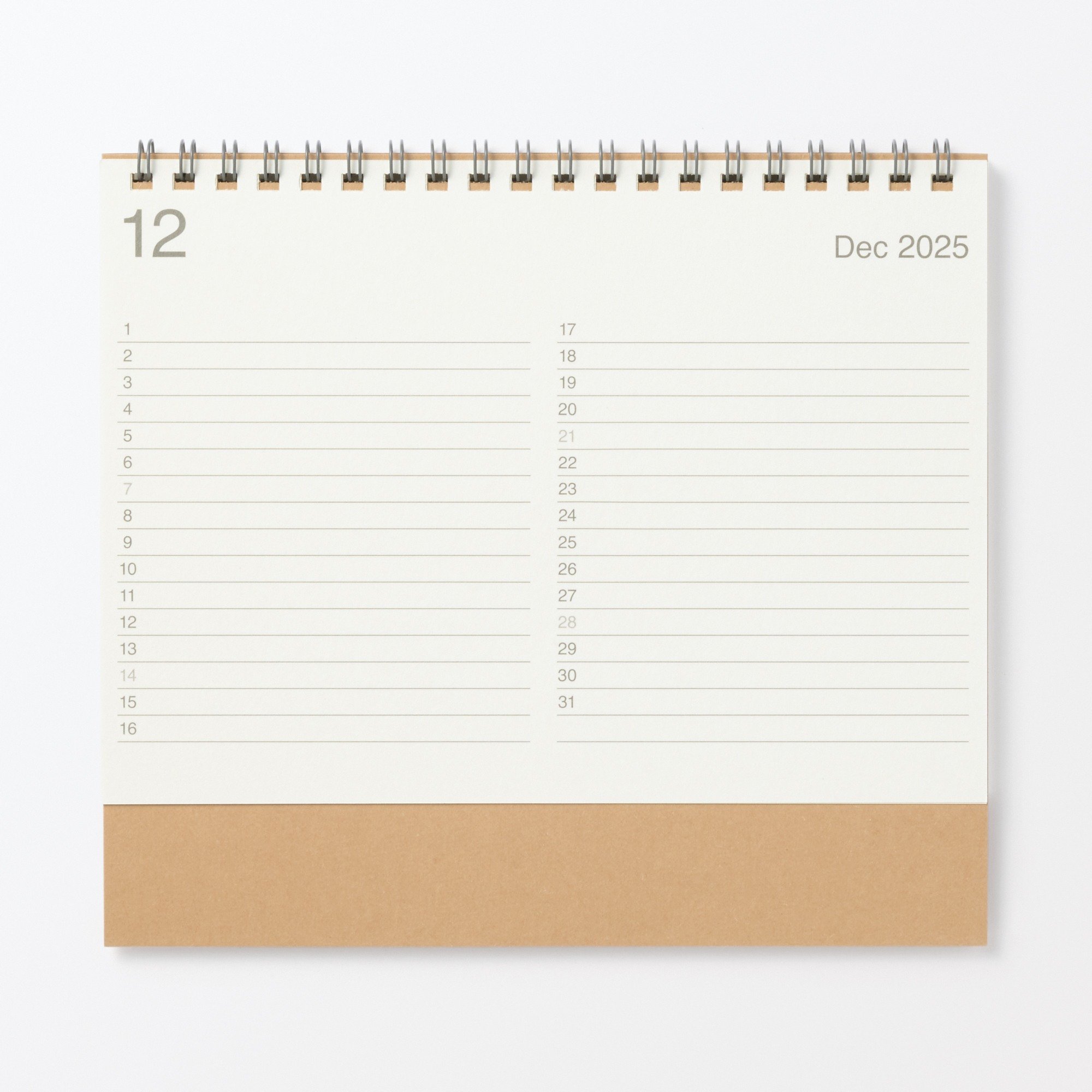 Monday start Calendar / M / Dec. 2025 - Dec. 2026