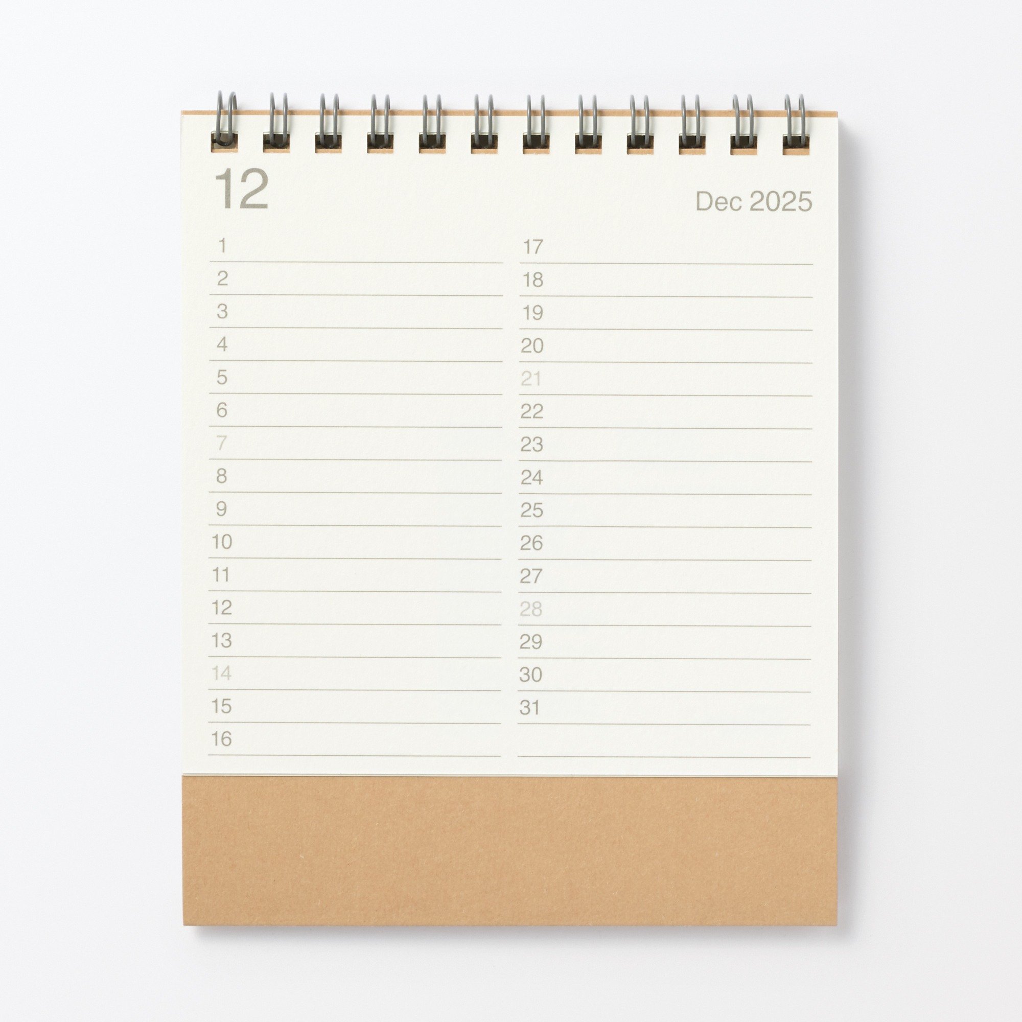 Monday start Calendar / S / Dec. 2025 - Dec. 2026