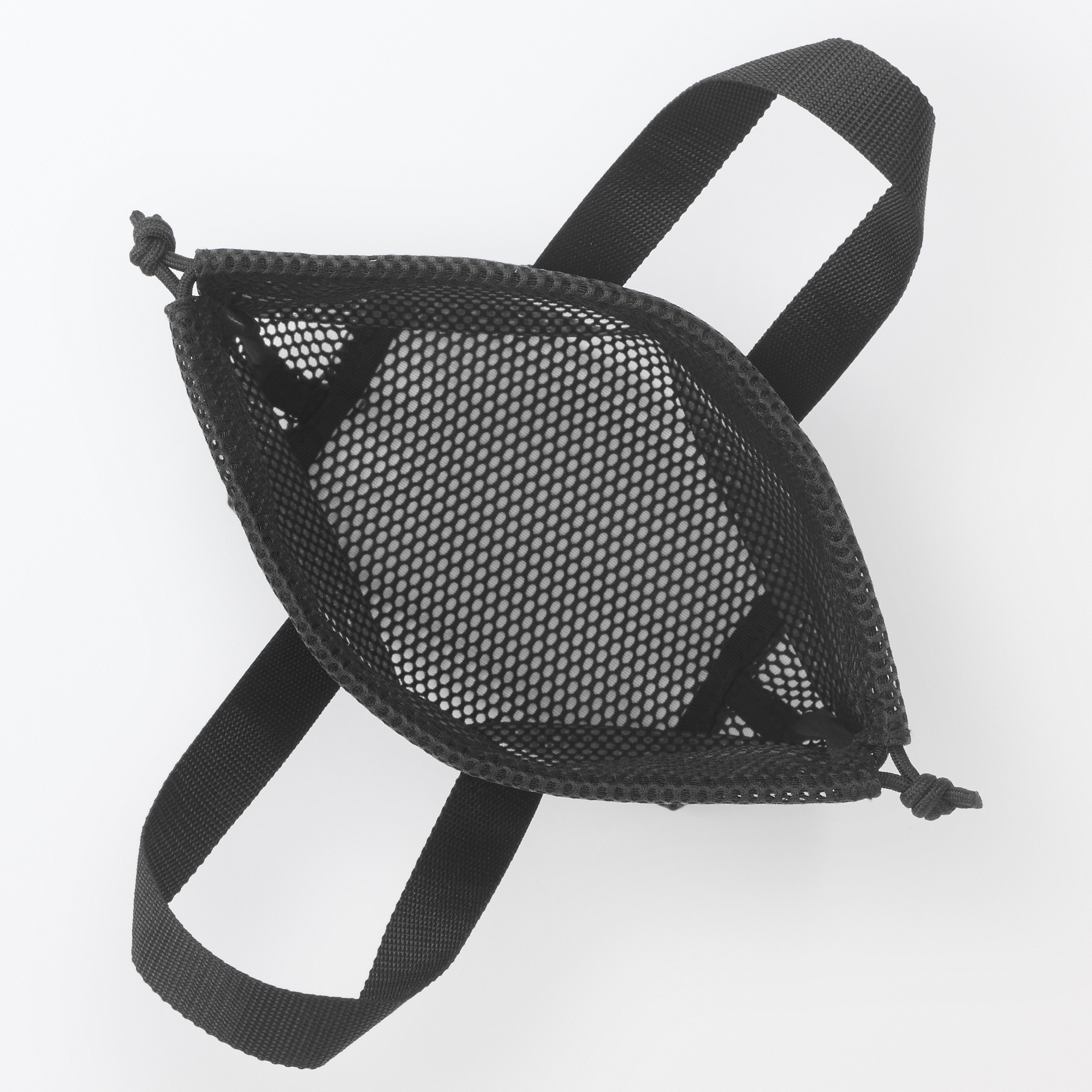 Gusset mesh Drawstring bag with handle