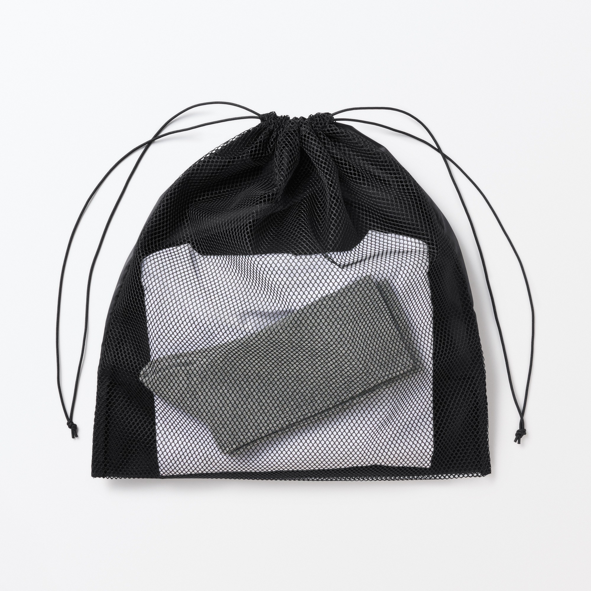 Mesh Drawstring bag Double type