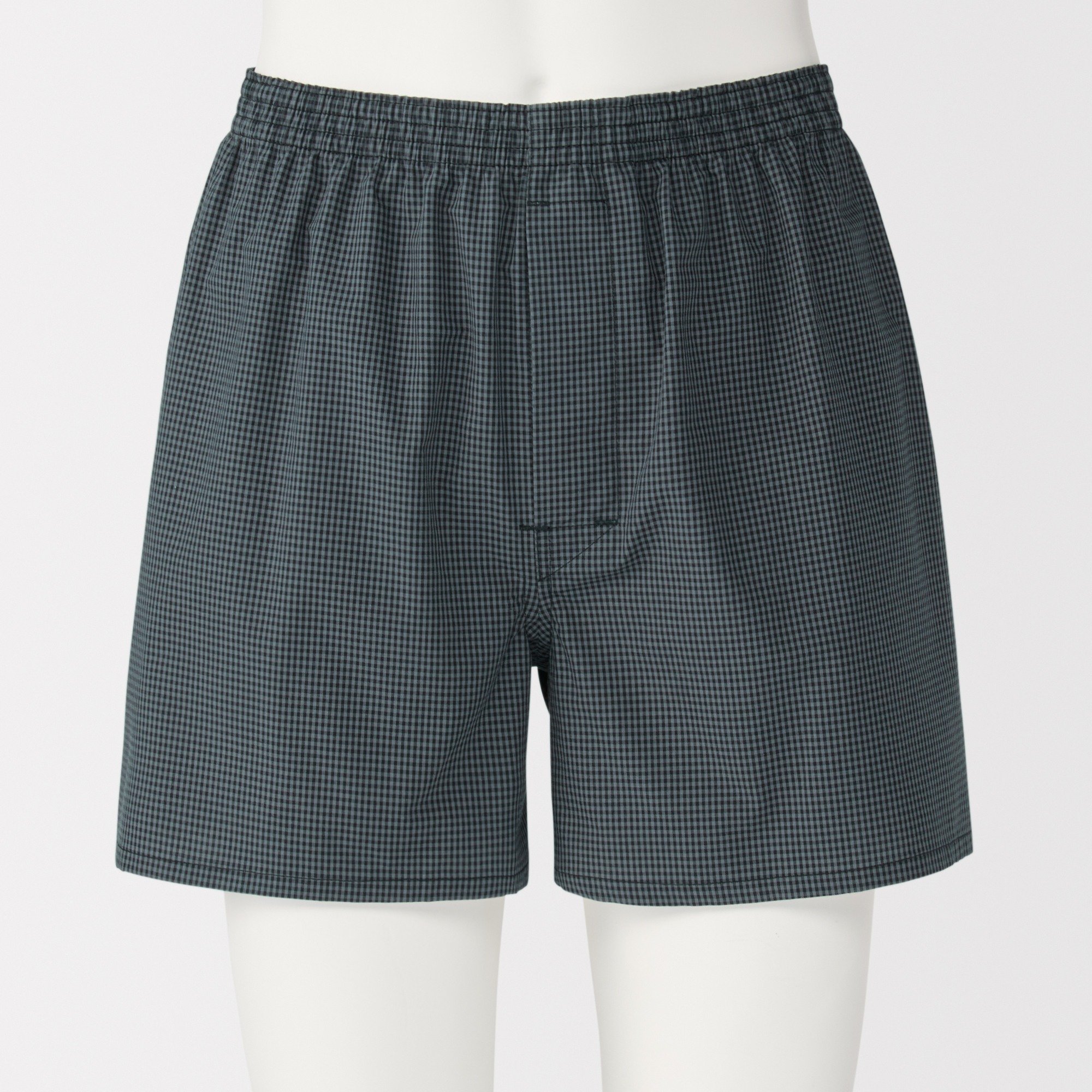 M's Cotton broadcloth front open trunks