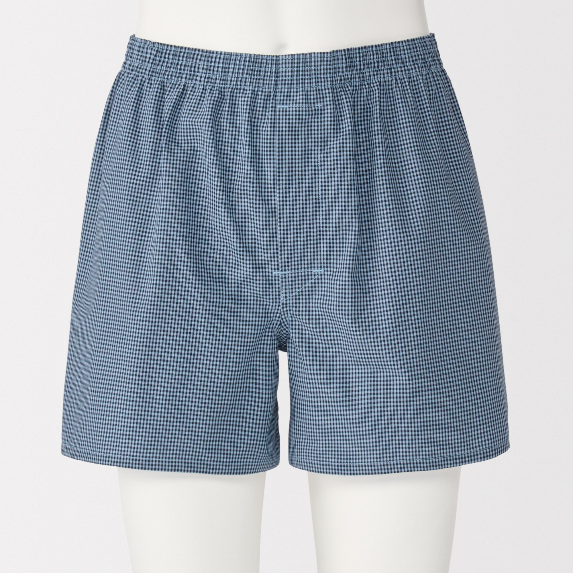 M's Cotton broadcloth front open trunks