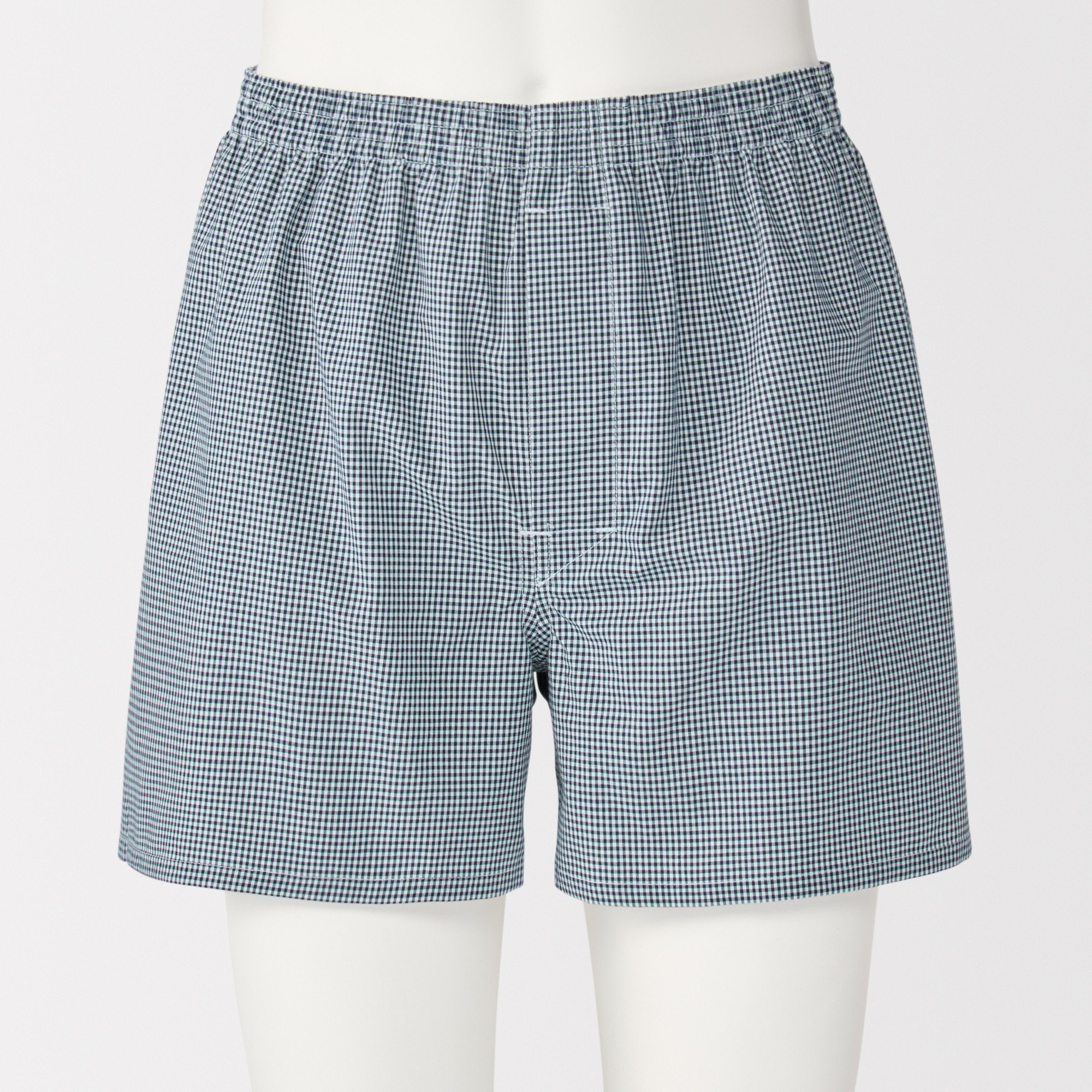 M's Cotton broadcloth front open trunks
