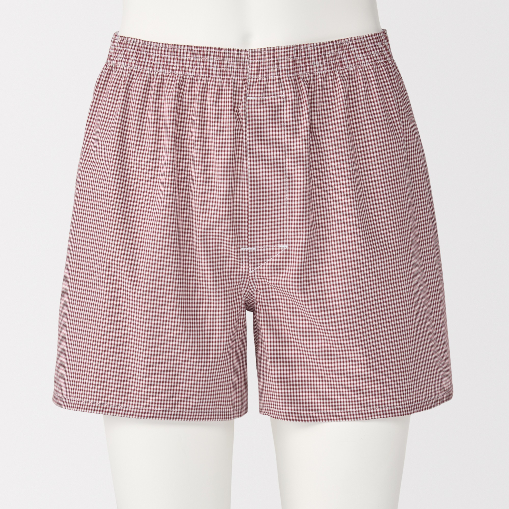 M's Cotton broadcloth front open trunks