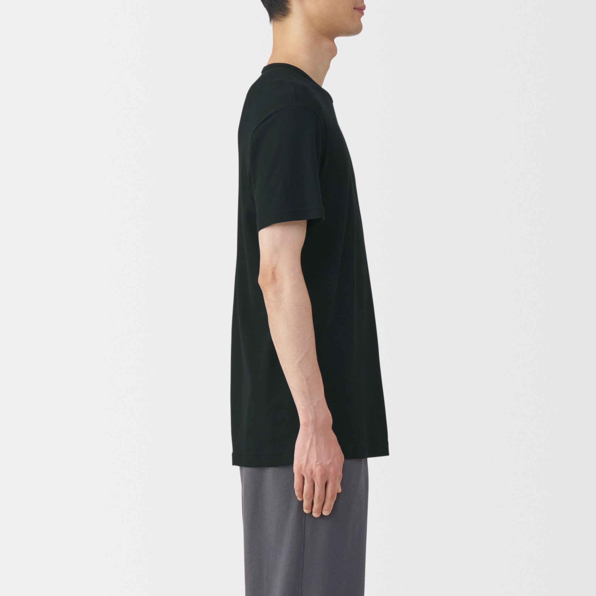 M's Moisture wicking cotton Crew neck S/Slv T-shirt