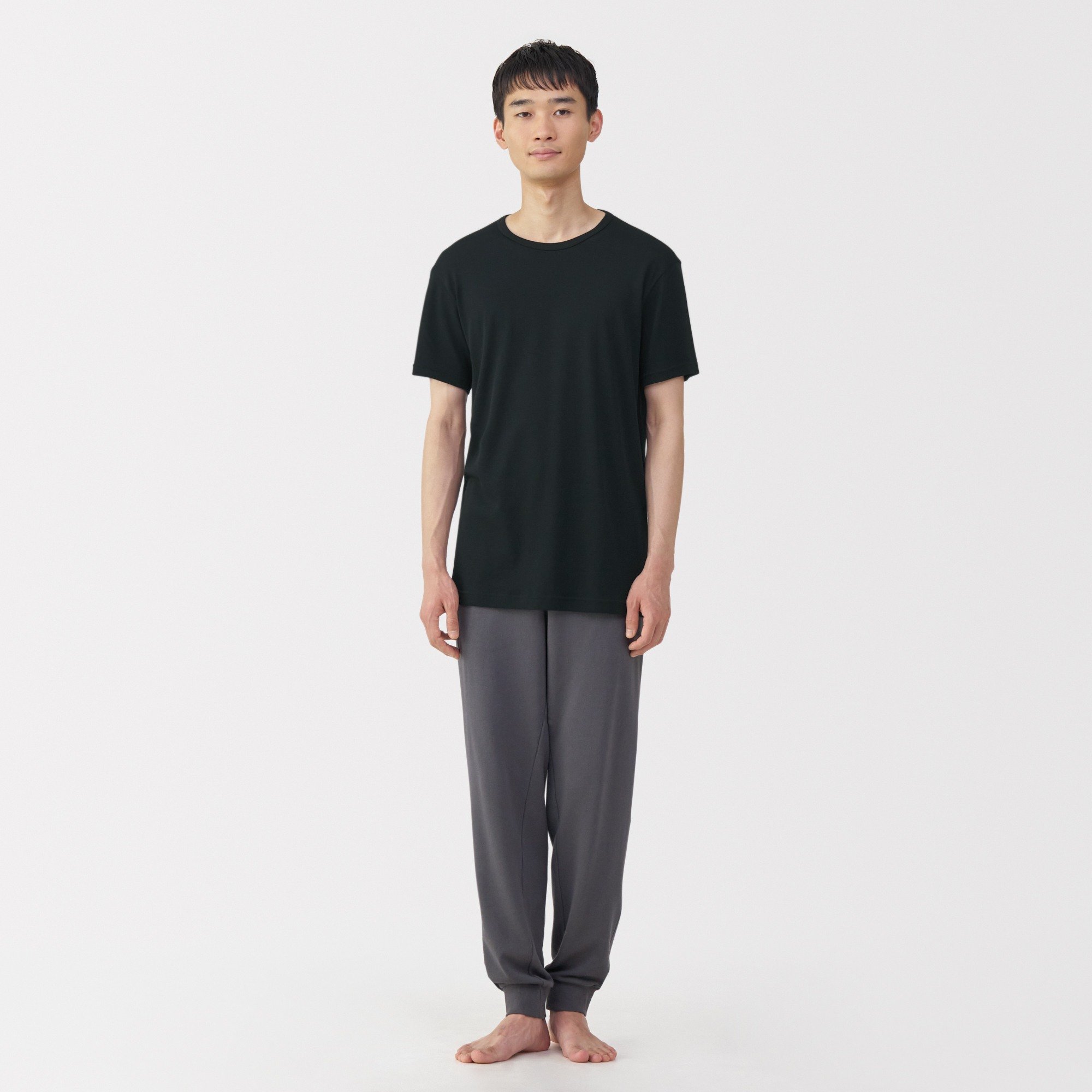 M's Moisture wicking cotton Crew neck S/Slv T-shirt