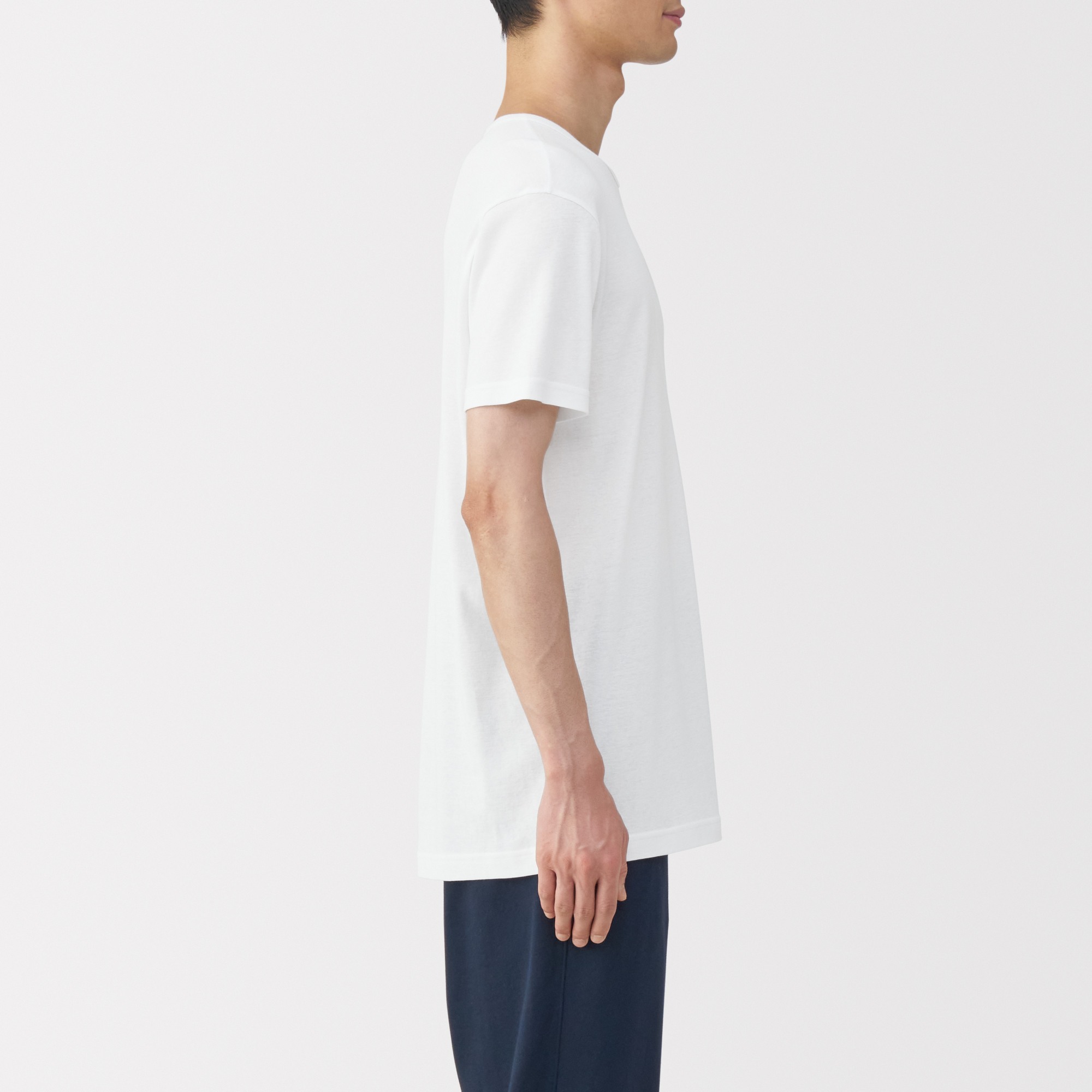 M's Moisture wicking cotton Crew neck S/Slv T-shirt