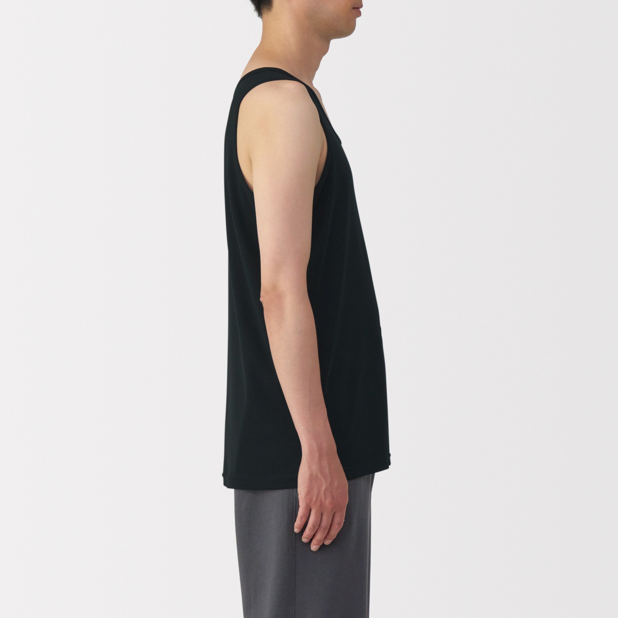 MUJI | M's Moisture wicking cotton Tank top
