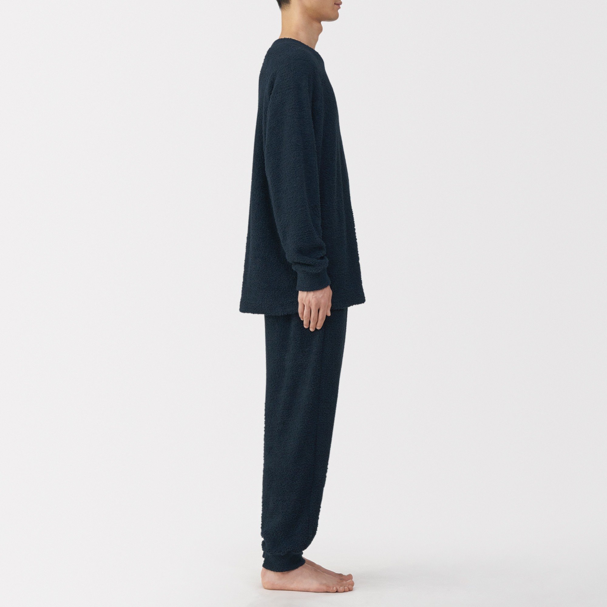 M's Smooth knitted fleece L/Slv lounge set