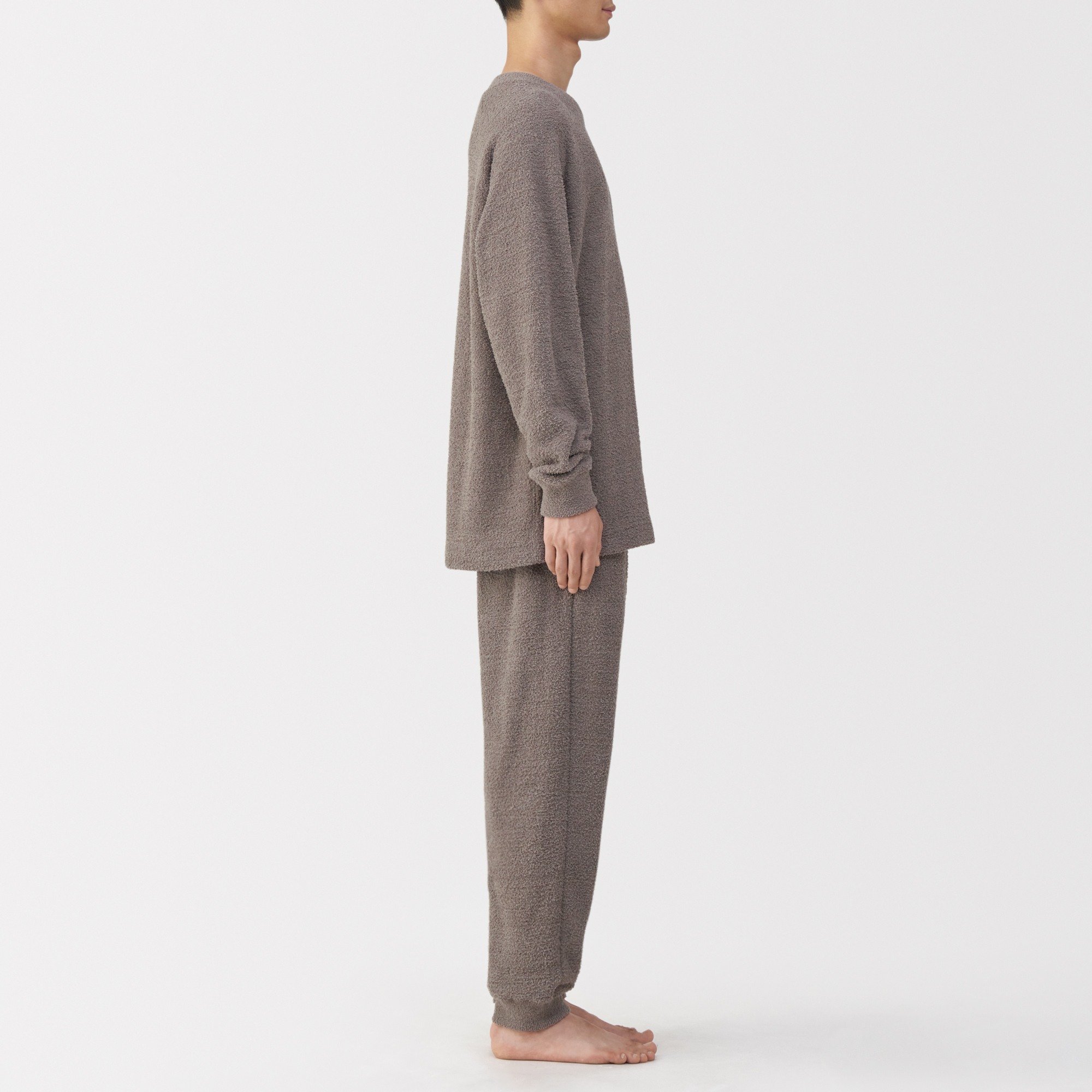 M's Smooth knitted fleece L/Slv lounge set