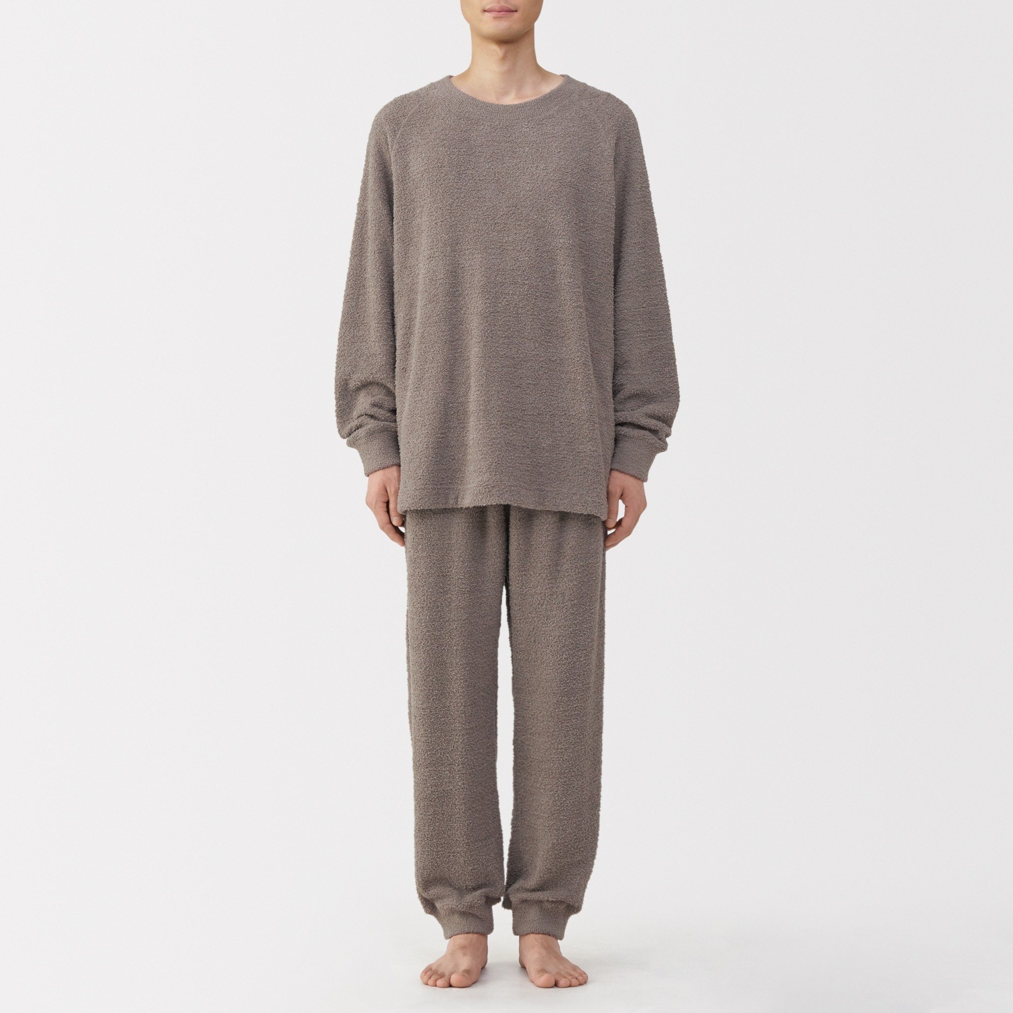 M's Smooth knitted fleece L/Slv lounge set
