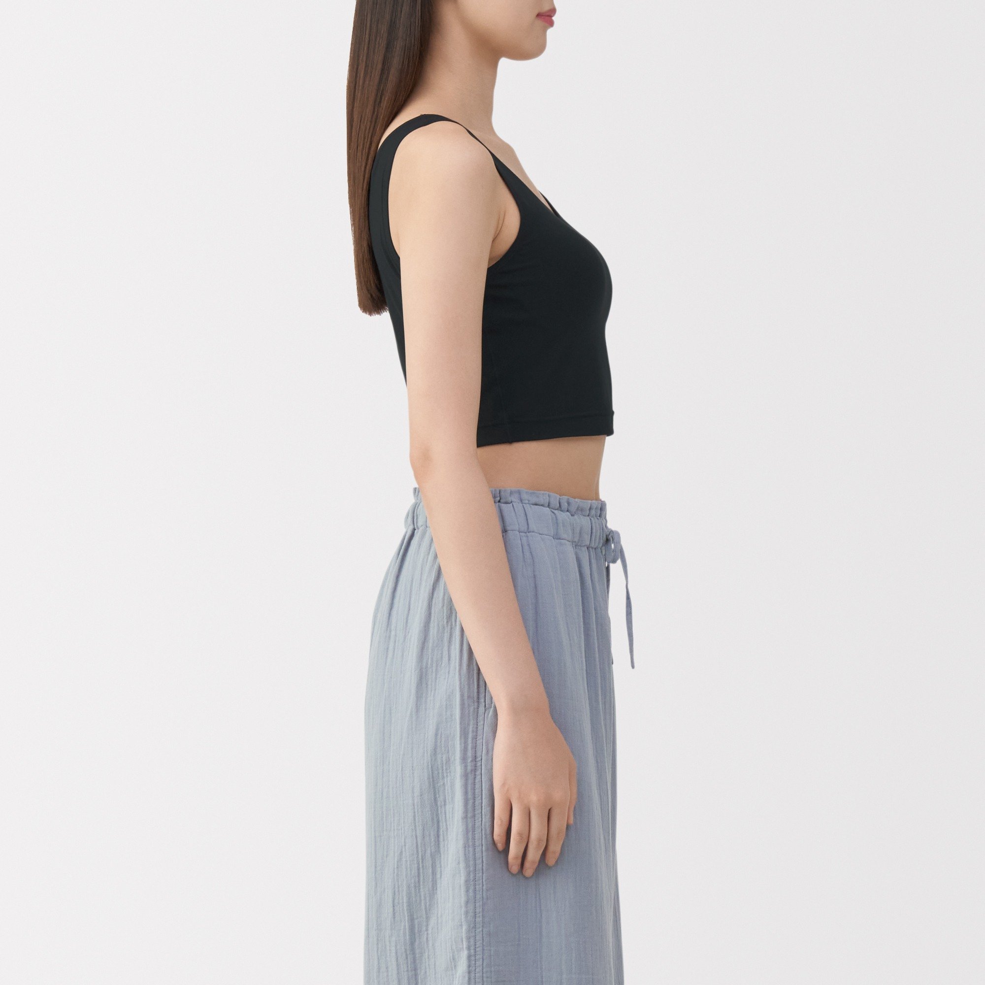 W's Lyocell blended half bra tank top(OS)