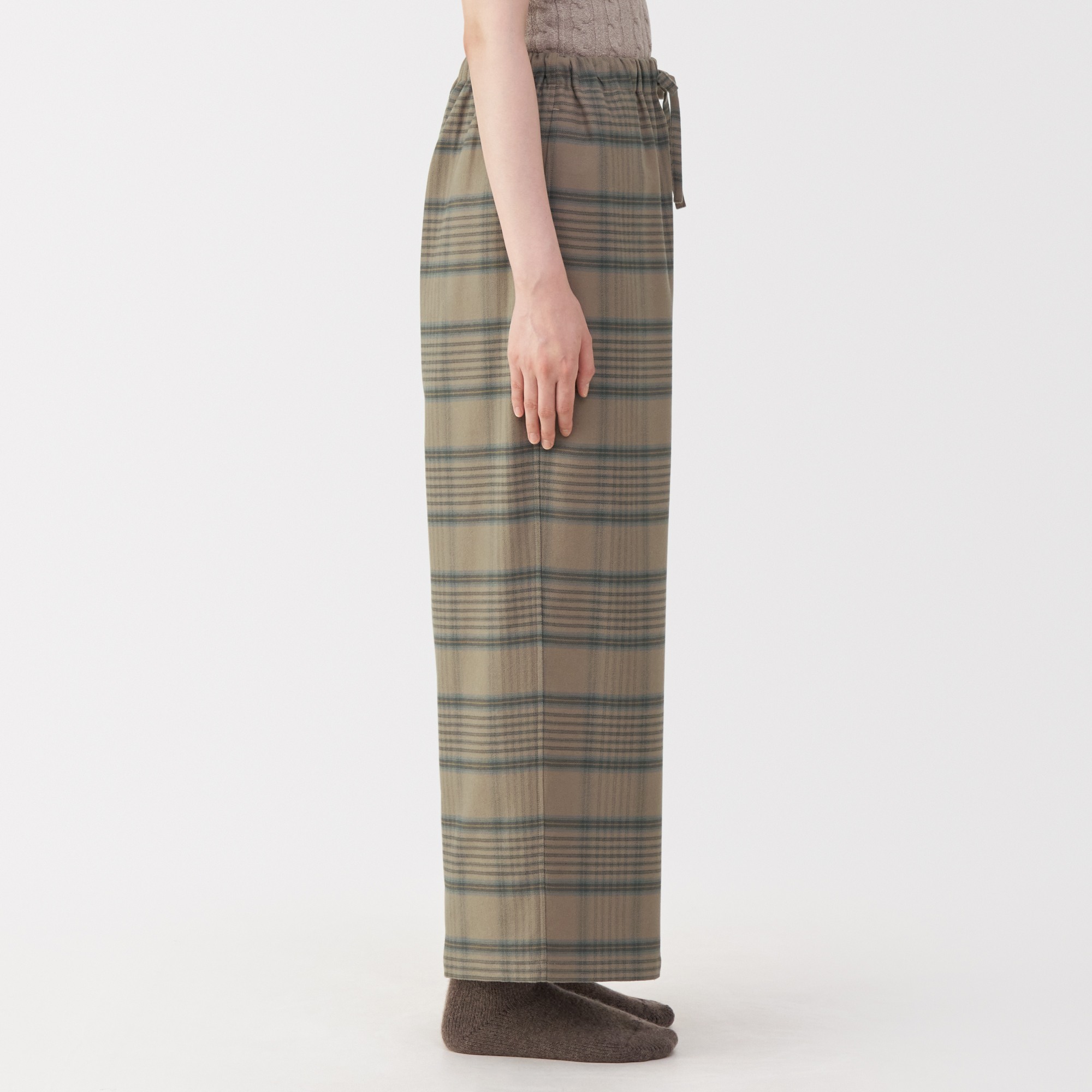 W's flannel long pants