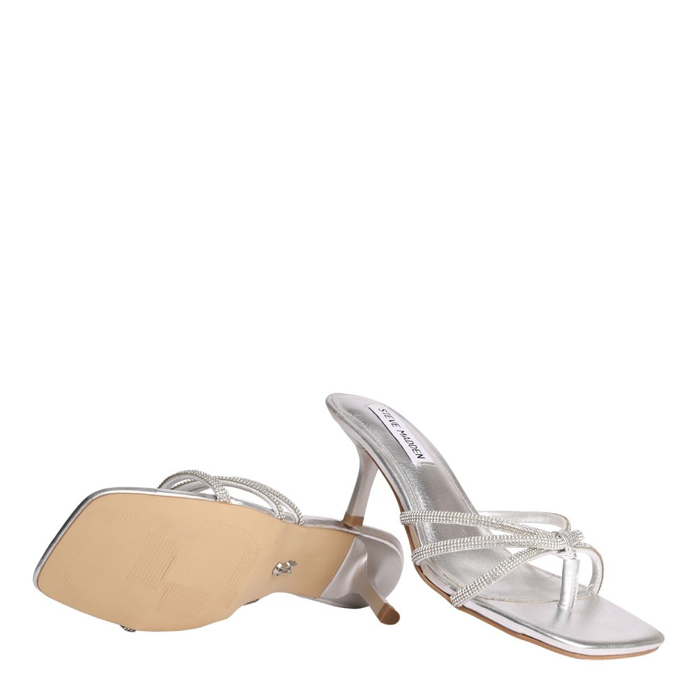 Aziza-In Silver Heels Sandals
