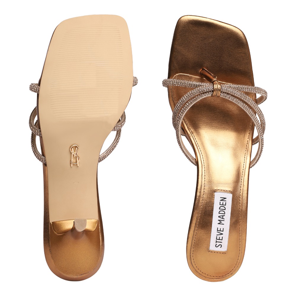 Aziza-In Bronze Heels Sandals