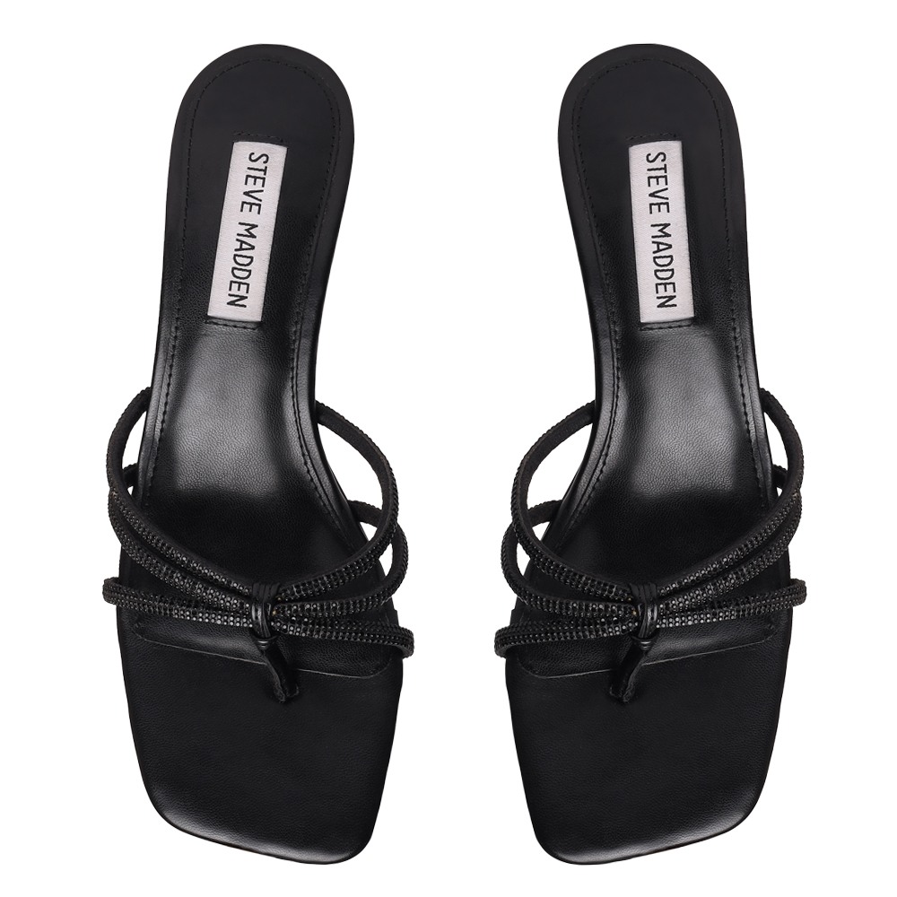 Aziza-In Black Heels Sandals