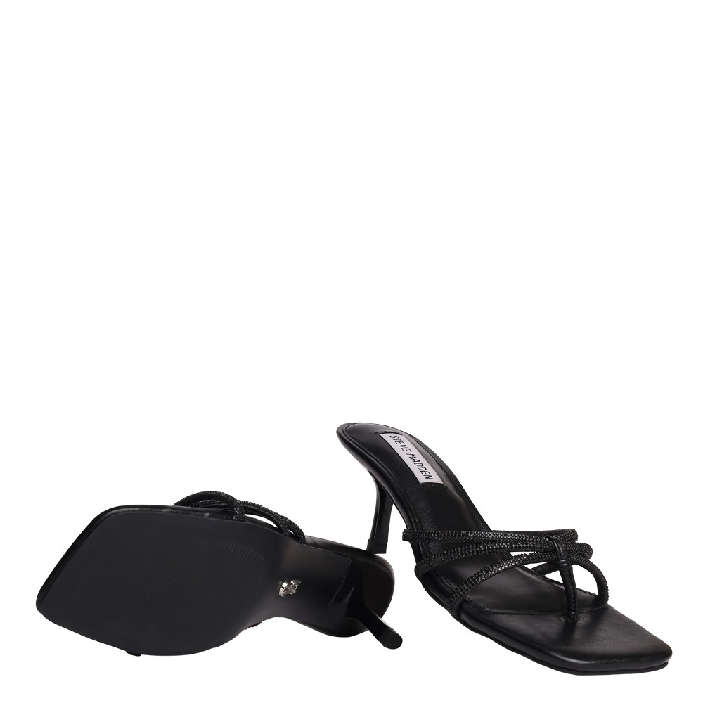 Aziza-In Black Heels Sandals