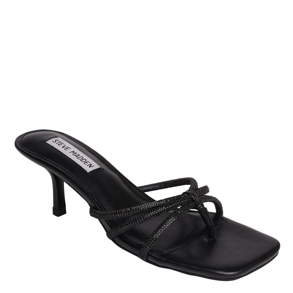 Aziza-In Black Heels Sandals