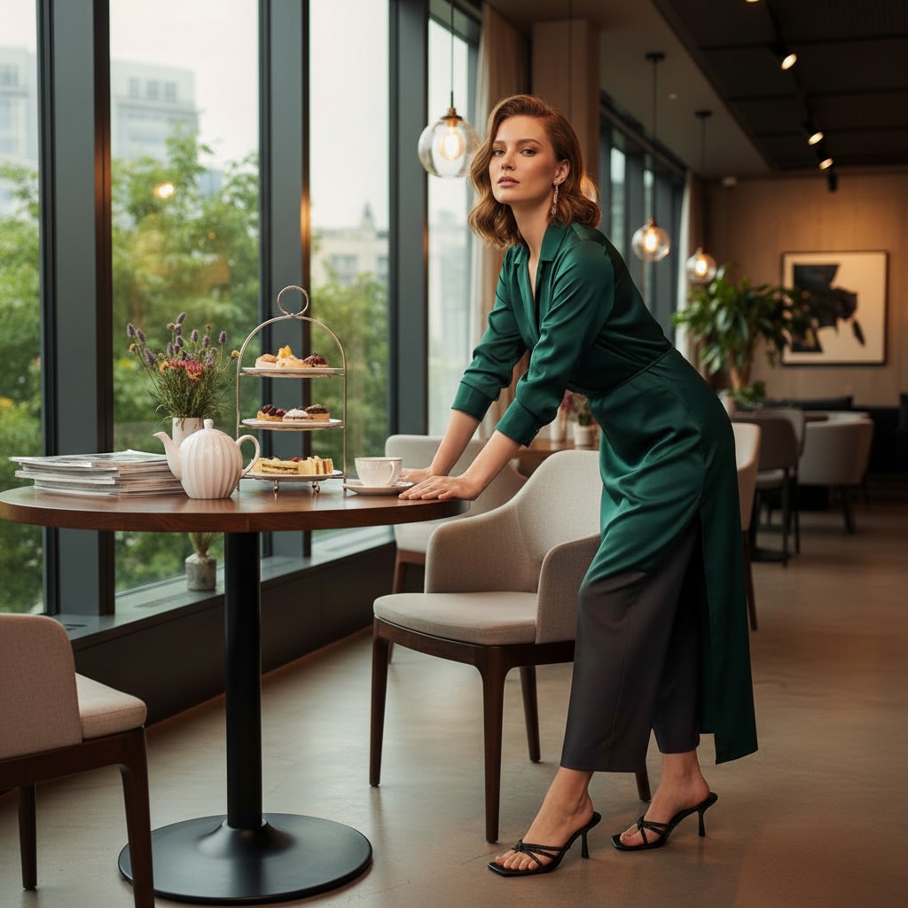 Aziza-In Black Heels Sandals