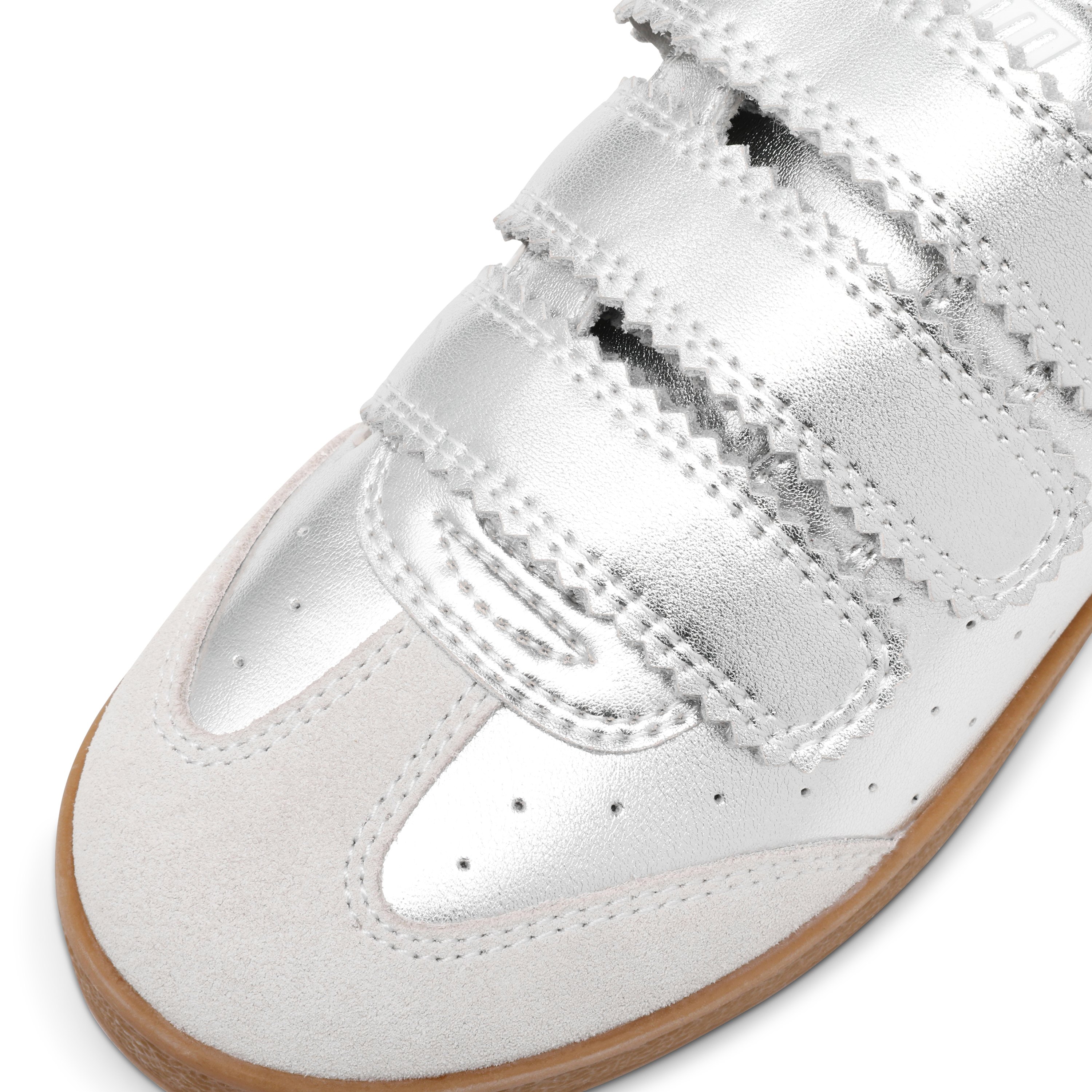 Daybreak-In Silver Action Leather Sneakers