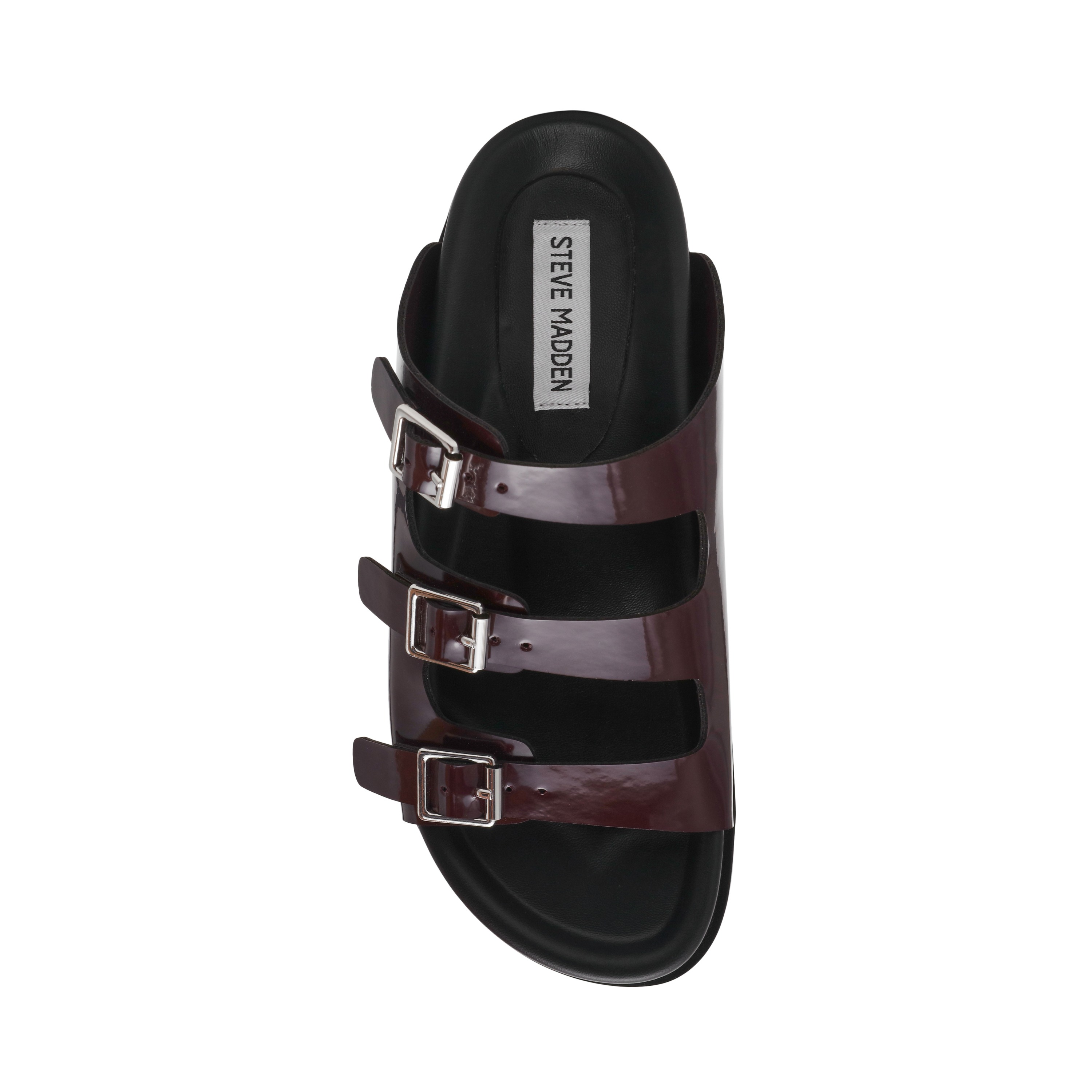 Easy-Peazy-In Dark Cherry Flat Sandals