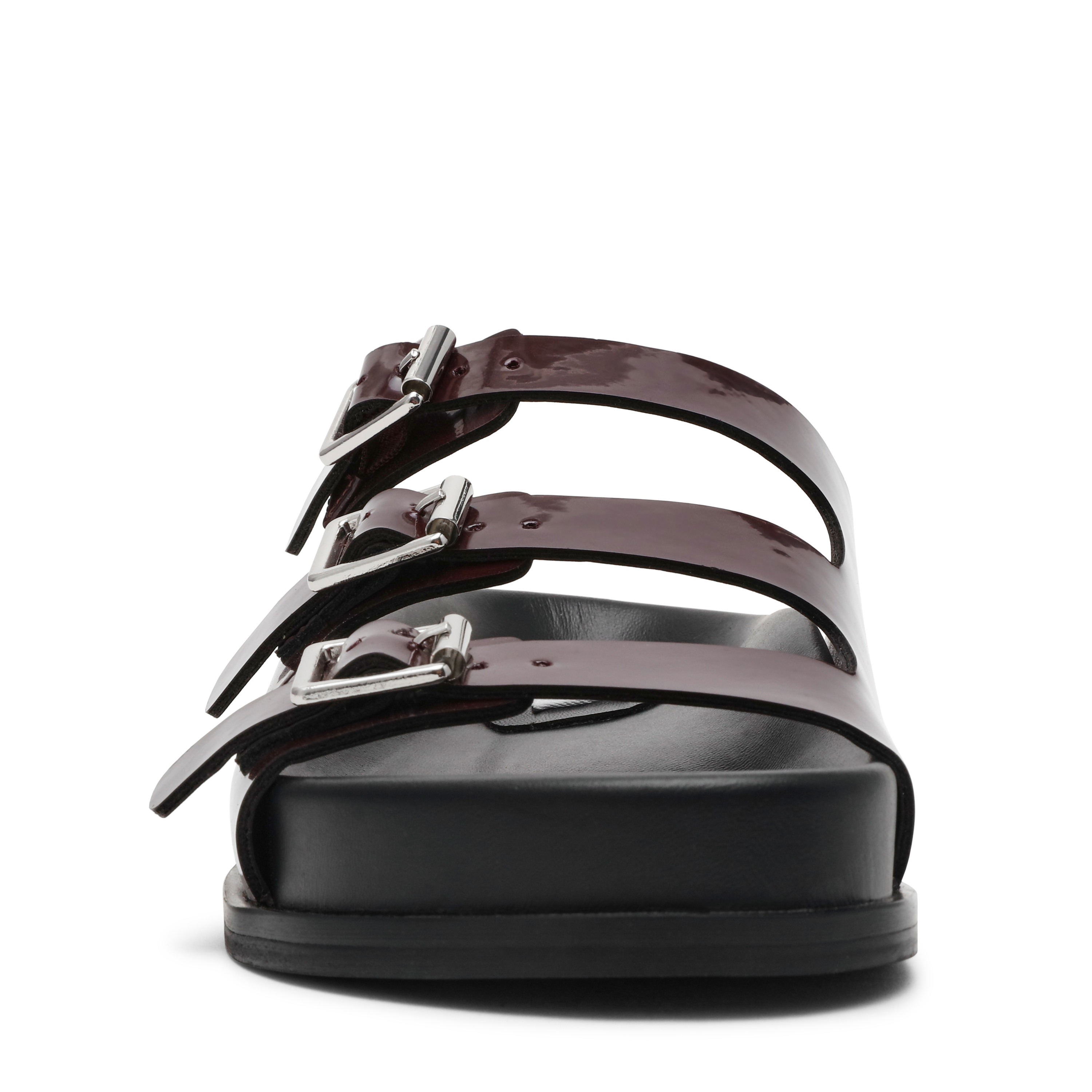 Easy-Peazy-In Dark Cherry Flat Sandals