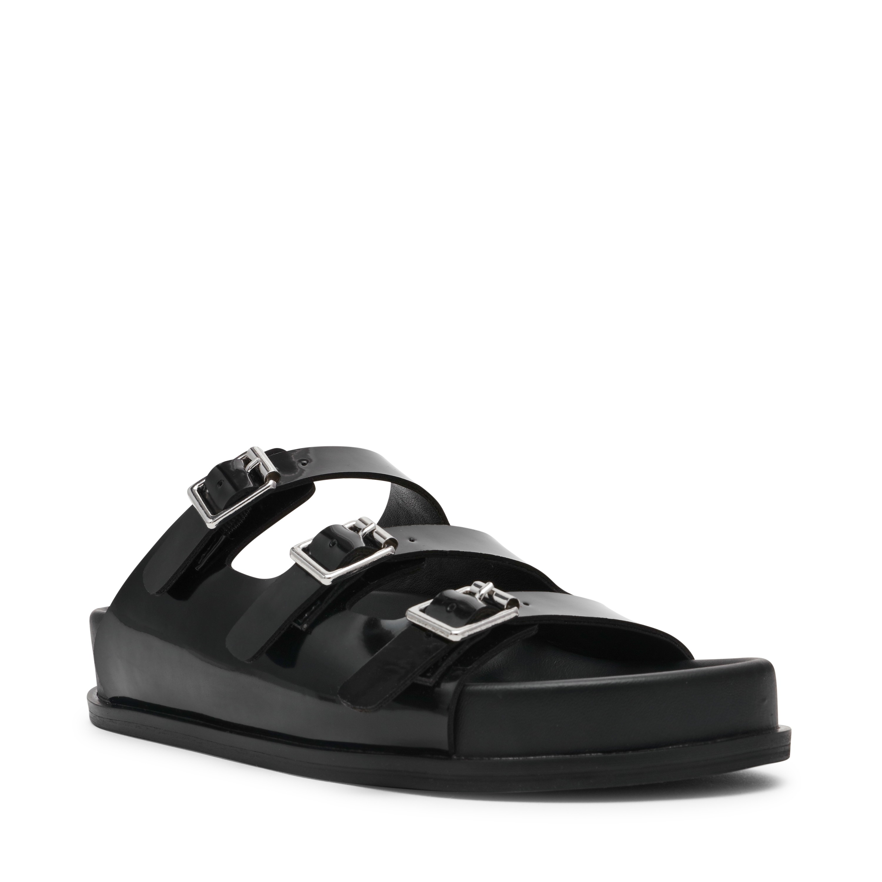 Easy-Peazy-In Black Box Flat Sandals