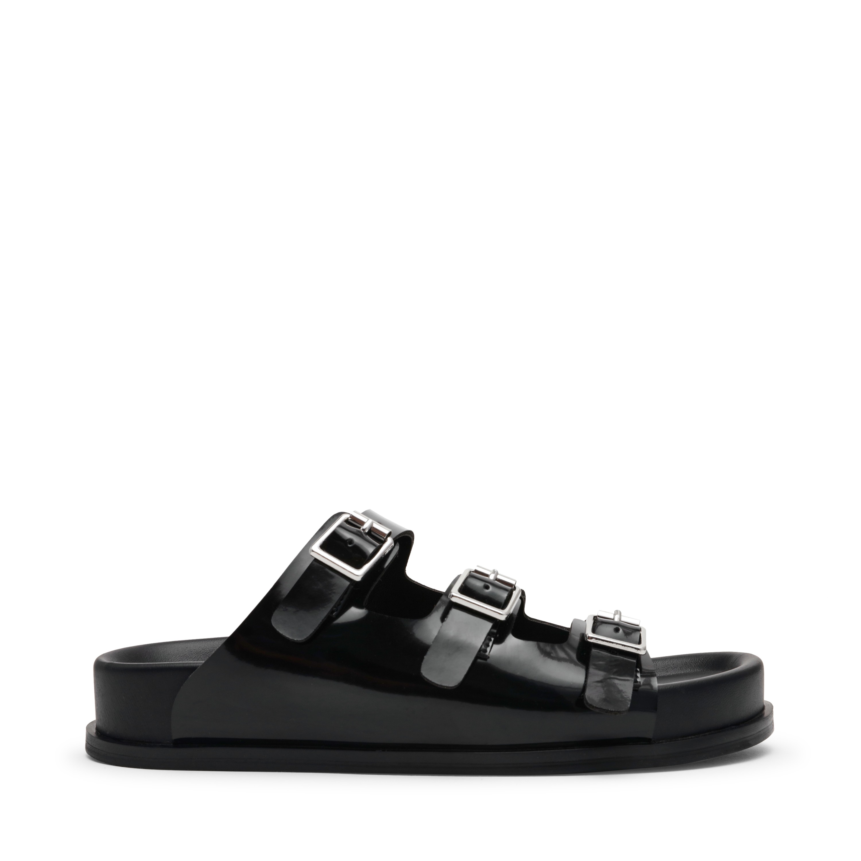 Easy-Peazy-In Black Box Flat Sandals