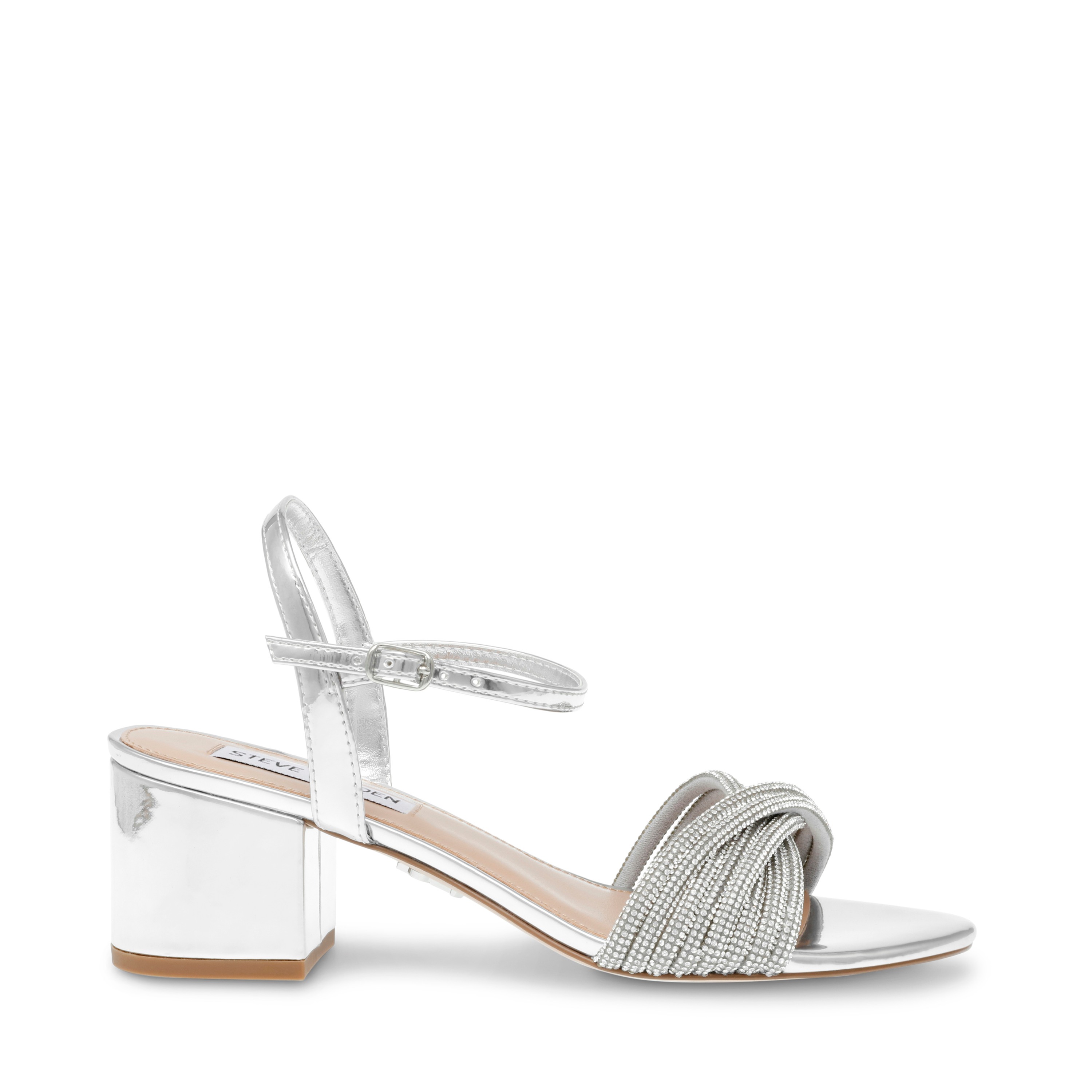 Ismeria-In Silver Heeled Sandal