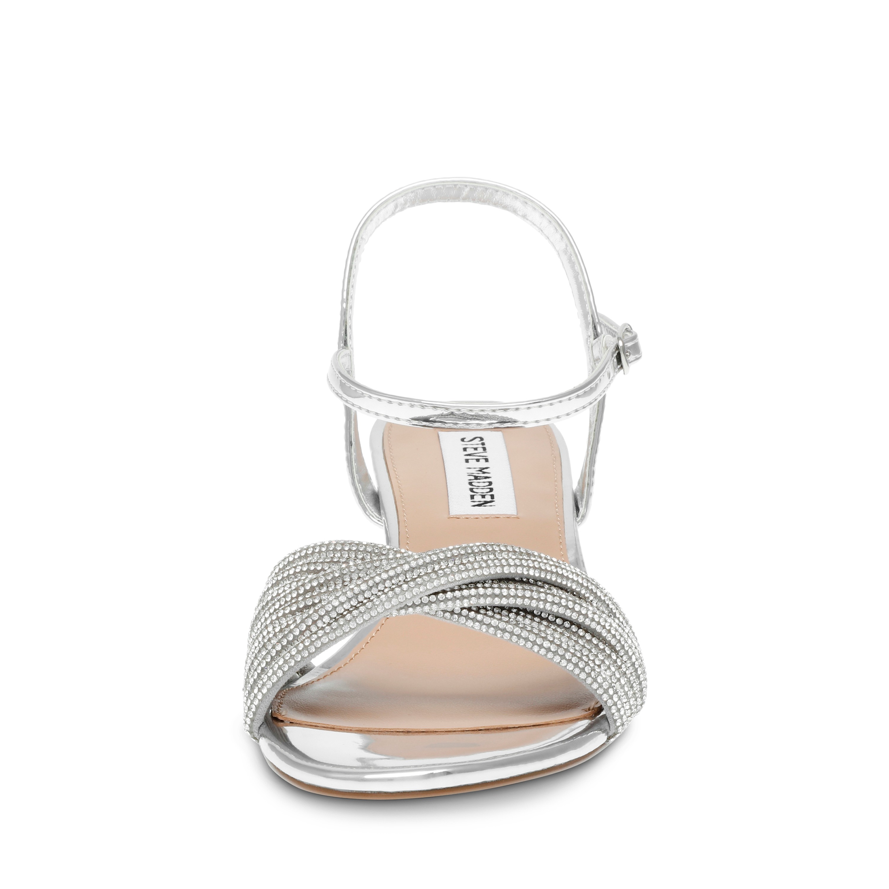 Ismeria-In Silver Heeled Sandal
