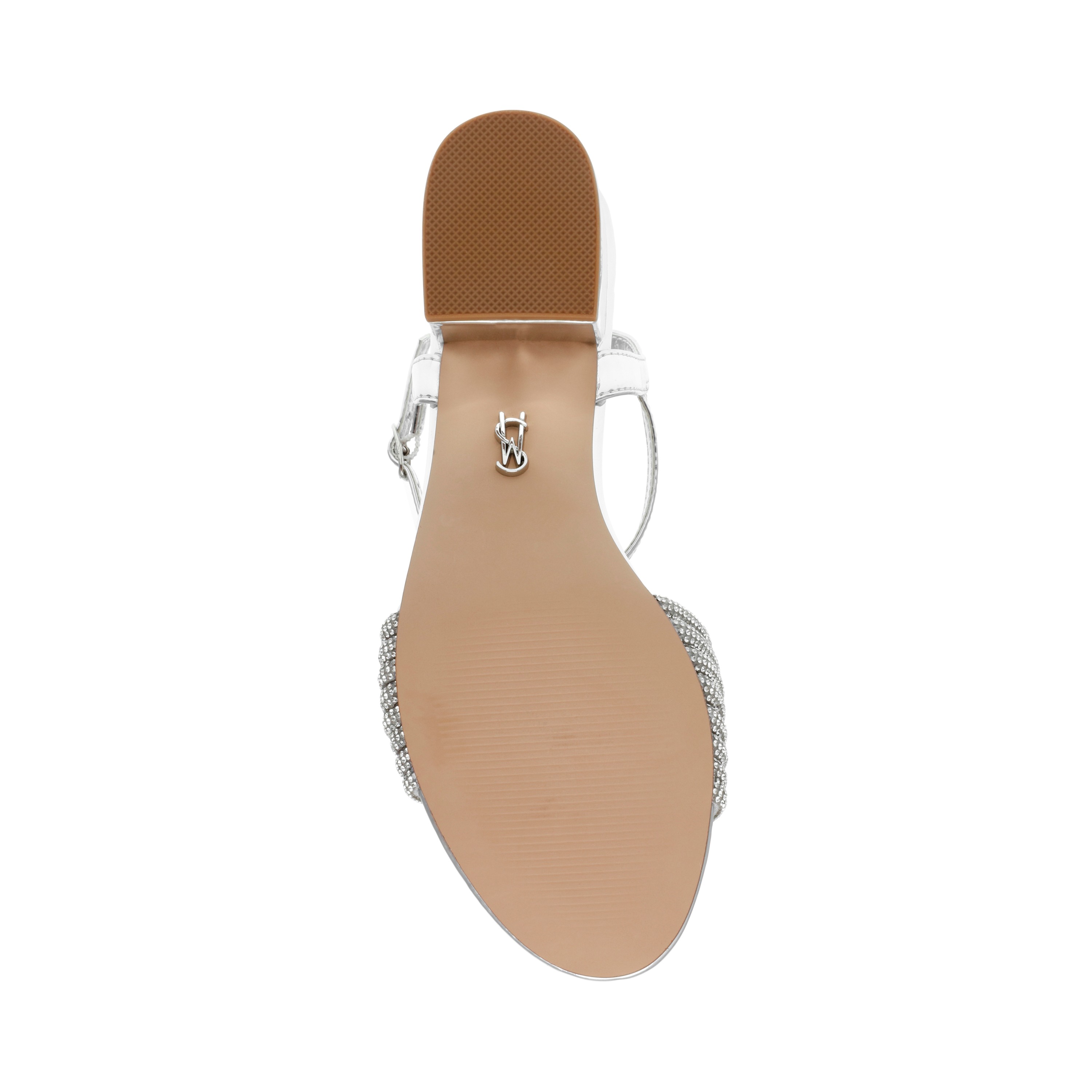 Ismeria-In Silver Heeled Sandal