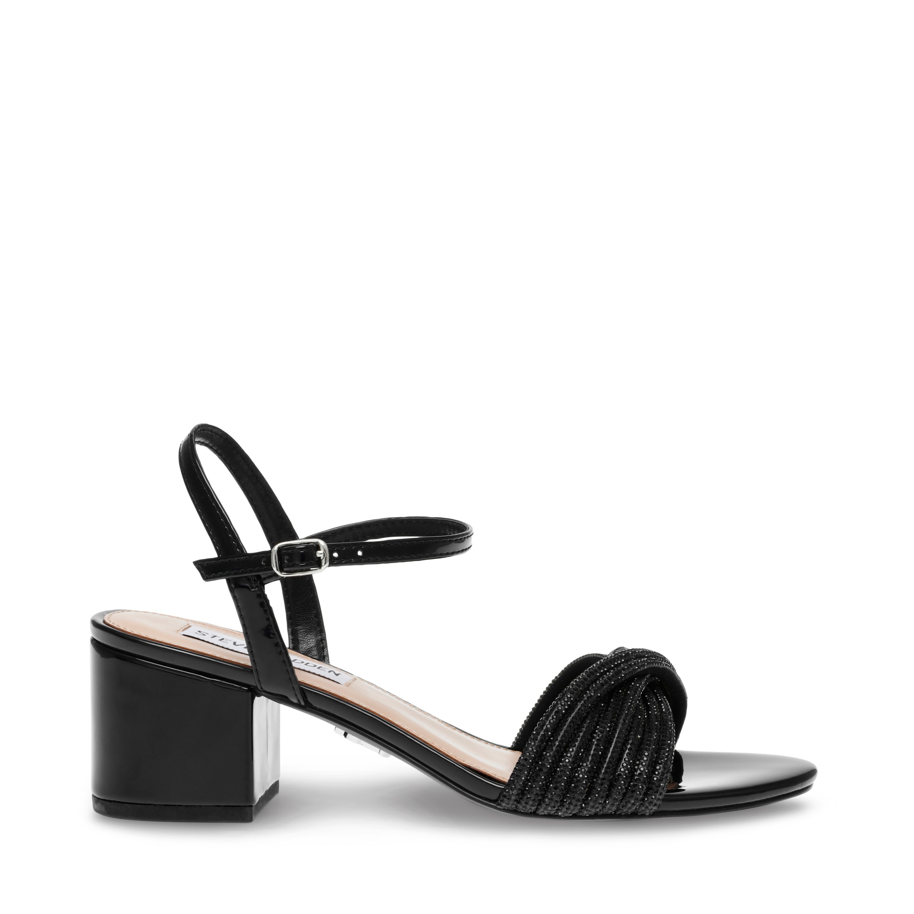 Ismeria-In Black Heeled Sandal
