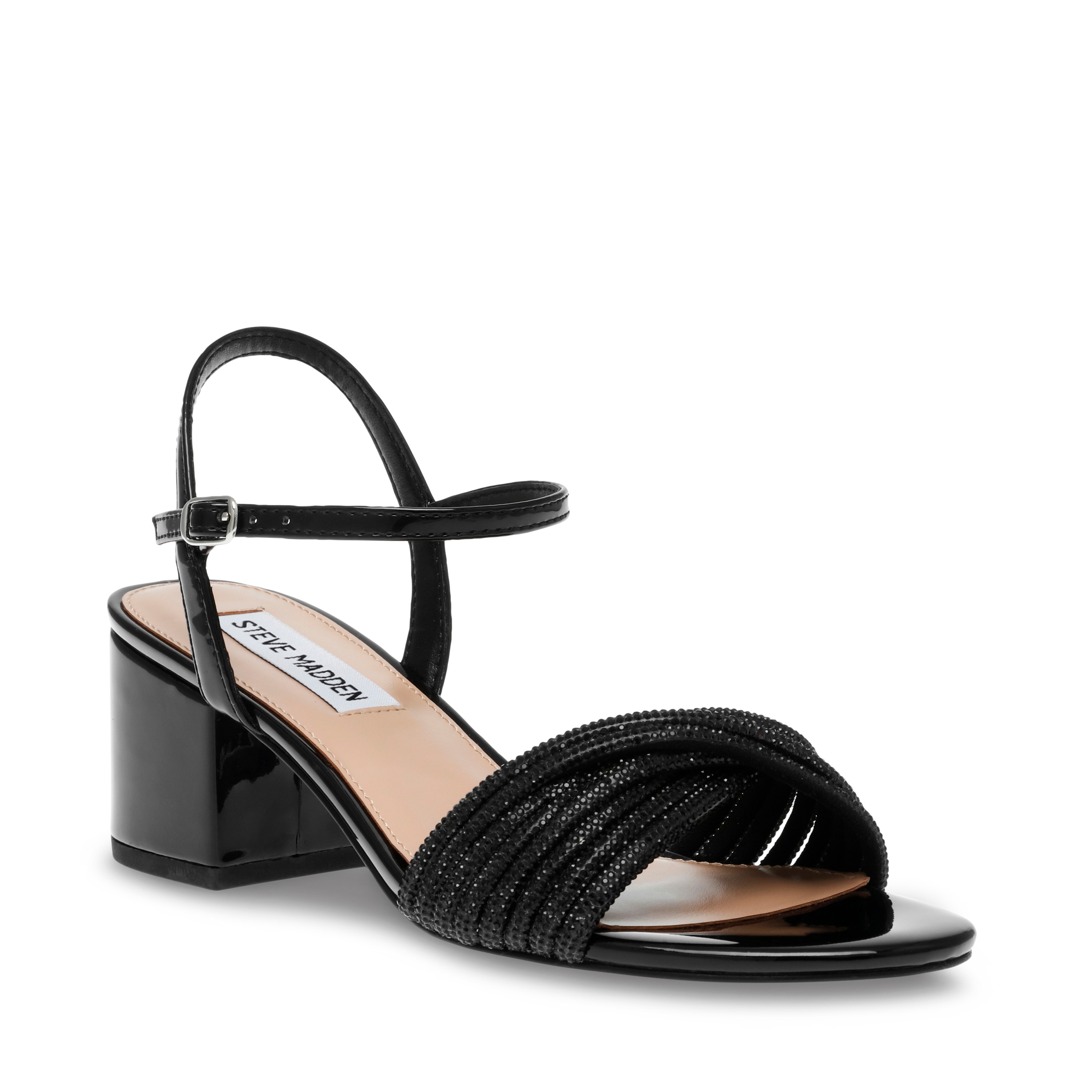 Ismeria-In Black Heeled Sandal