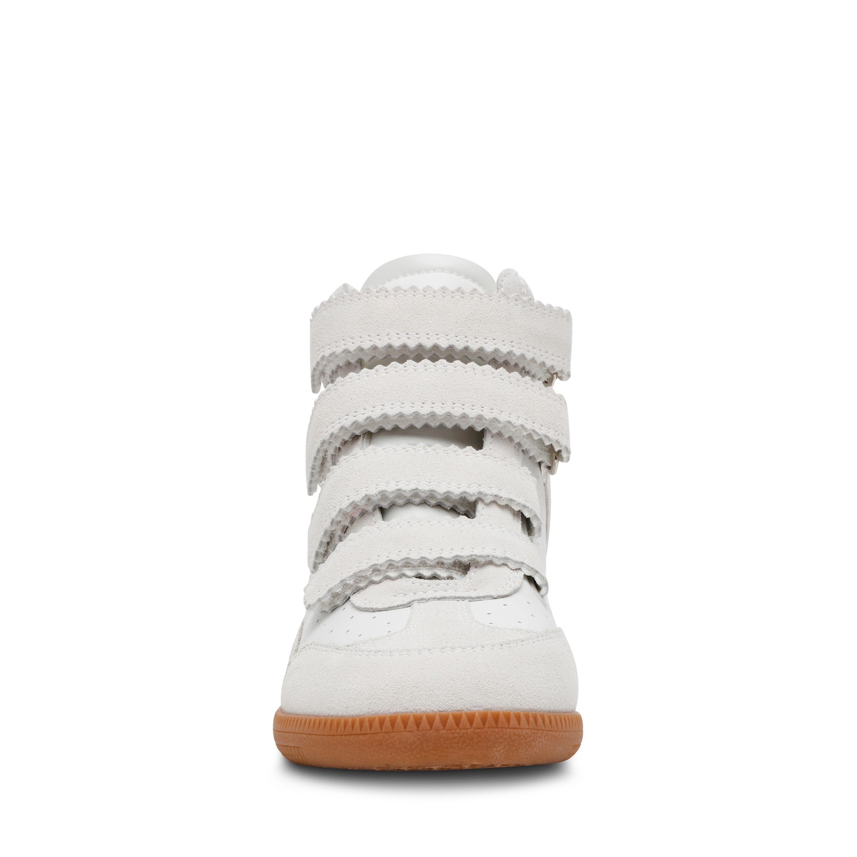 Mustang-In White Suede Sneakers