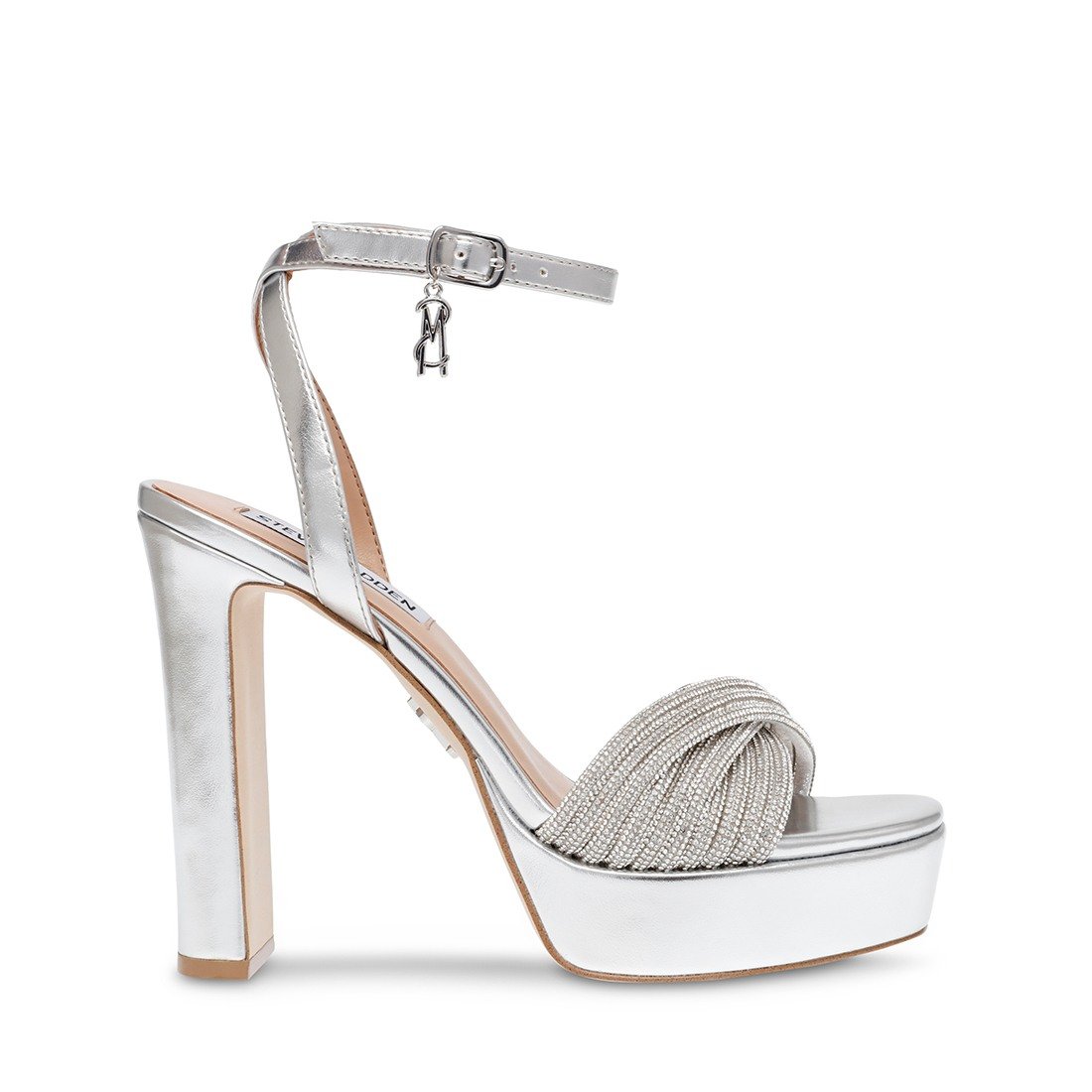 Nani-In Silver Heels Sandals