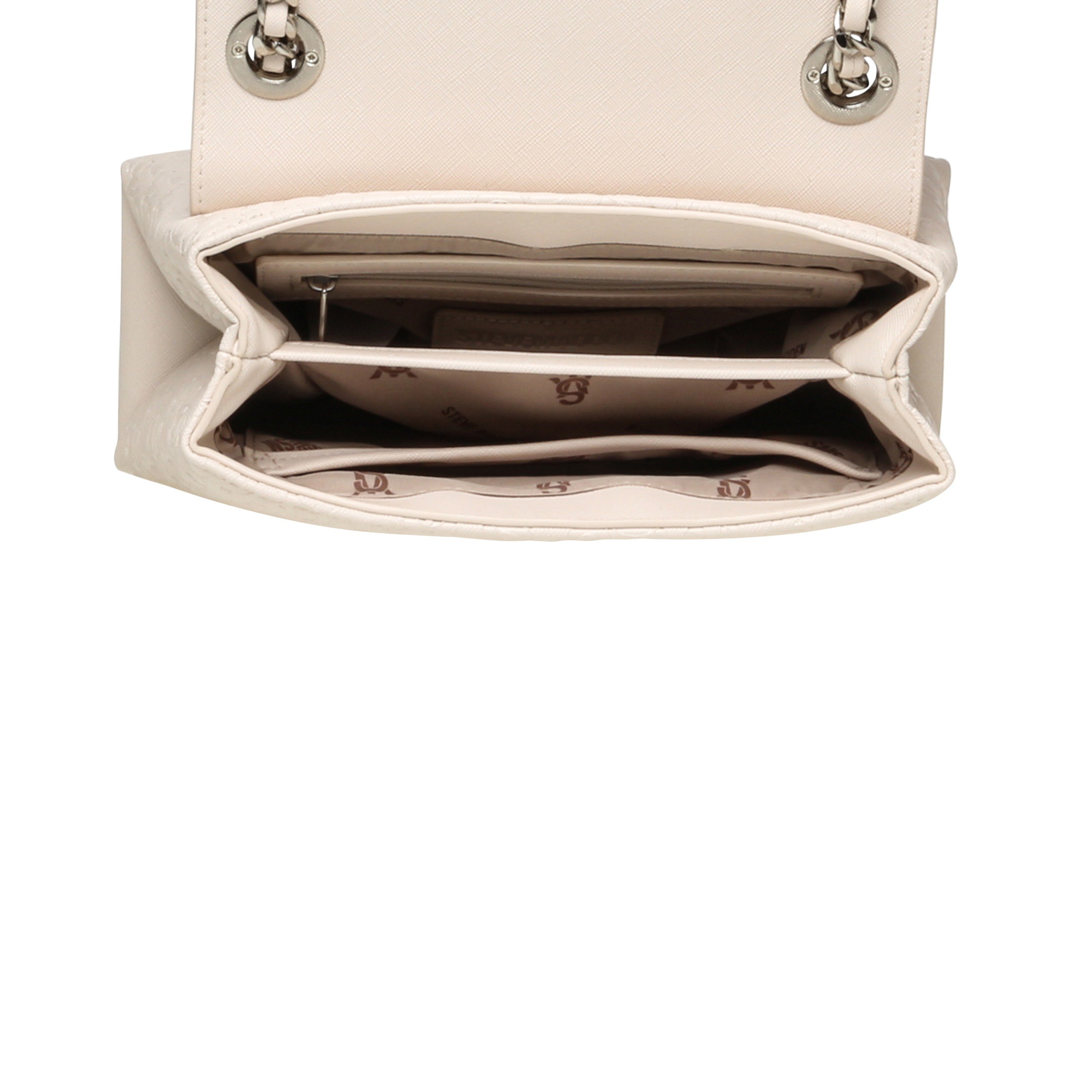 Bvolt-6 Cream/Silver Crossbody