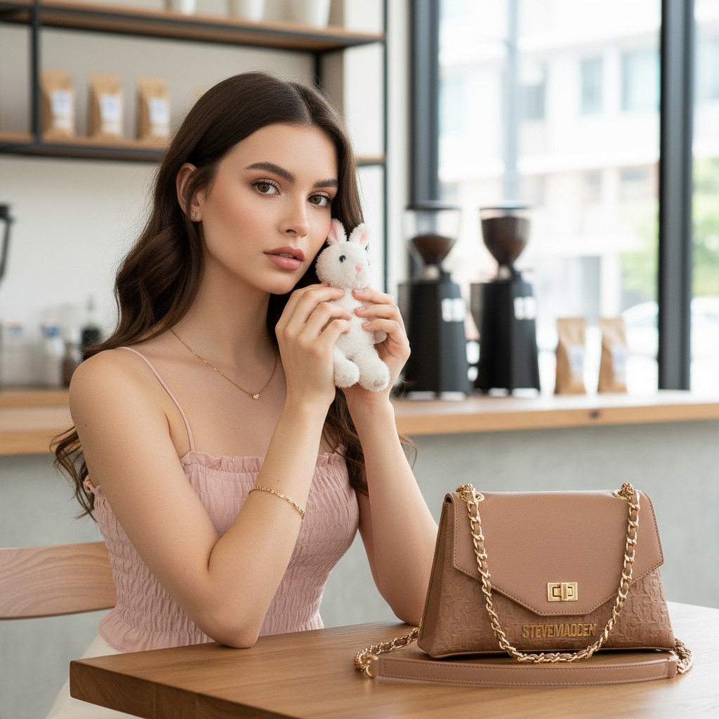 Bvolt-6 Blush/Gold Crossbody