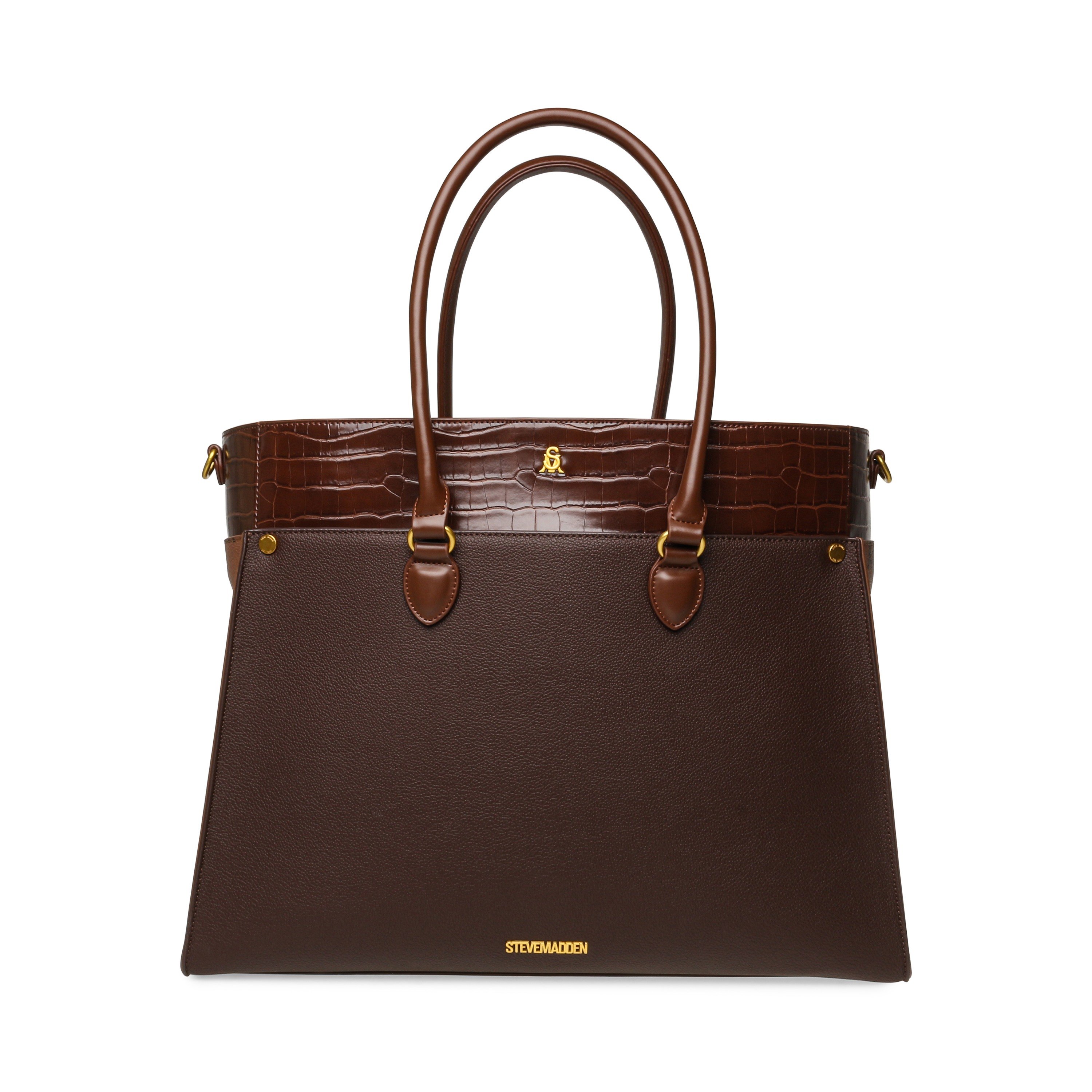 Bmario-E Brown Multi Tote