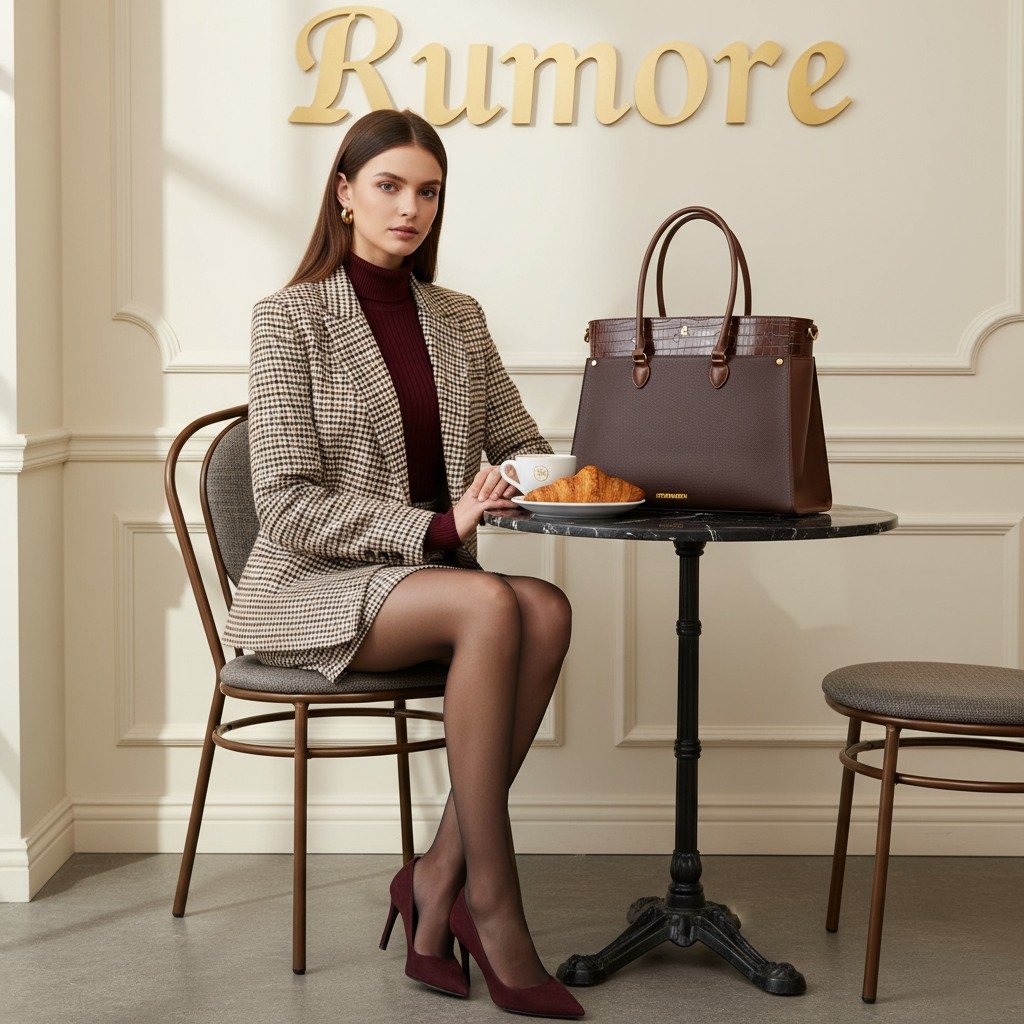 Bmario-E Brown Multi Tote