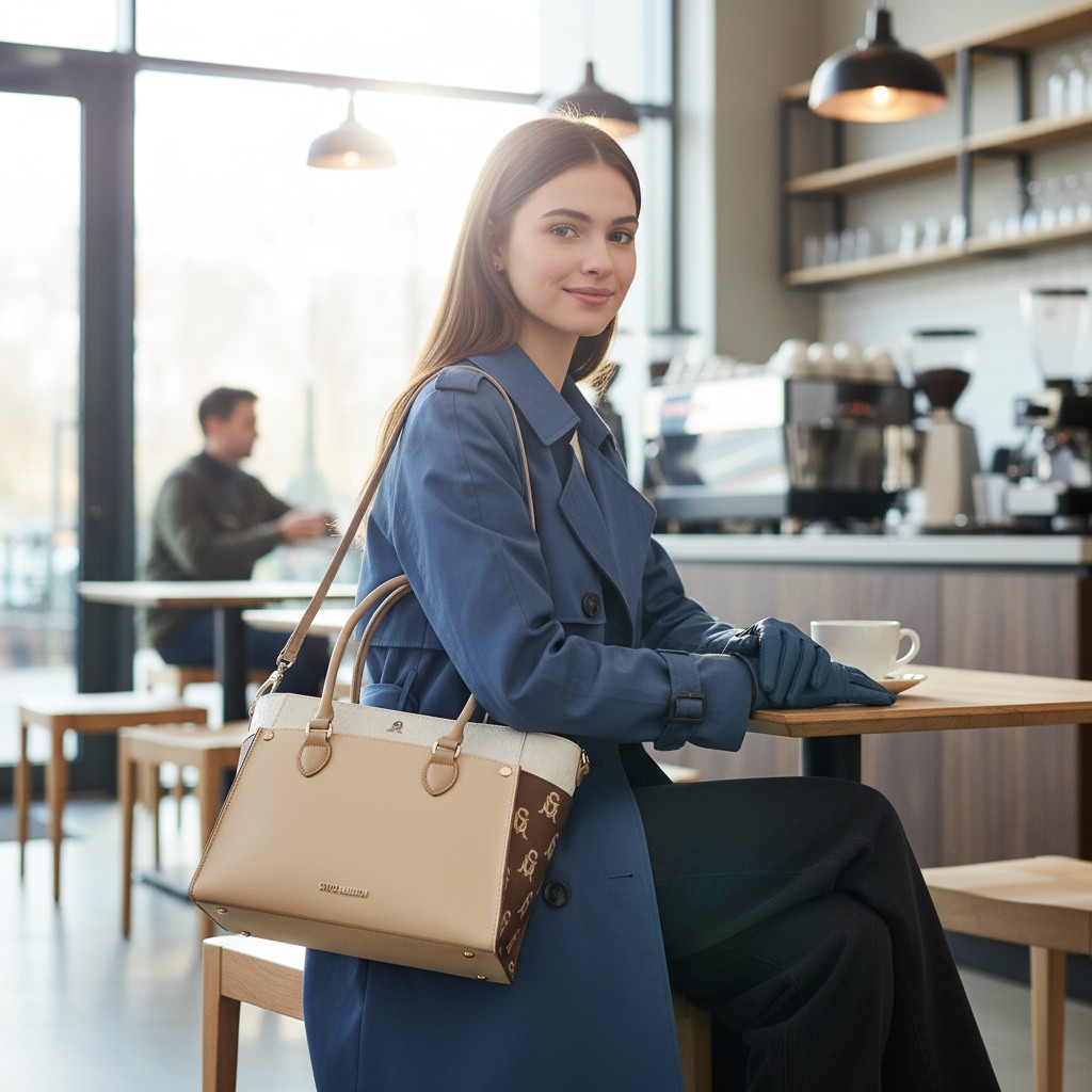 Bmariose Camel Multi Tote