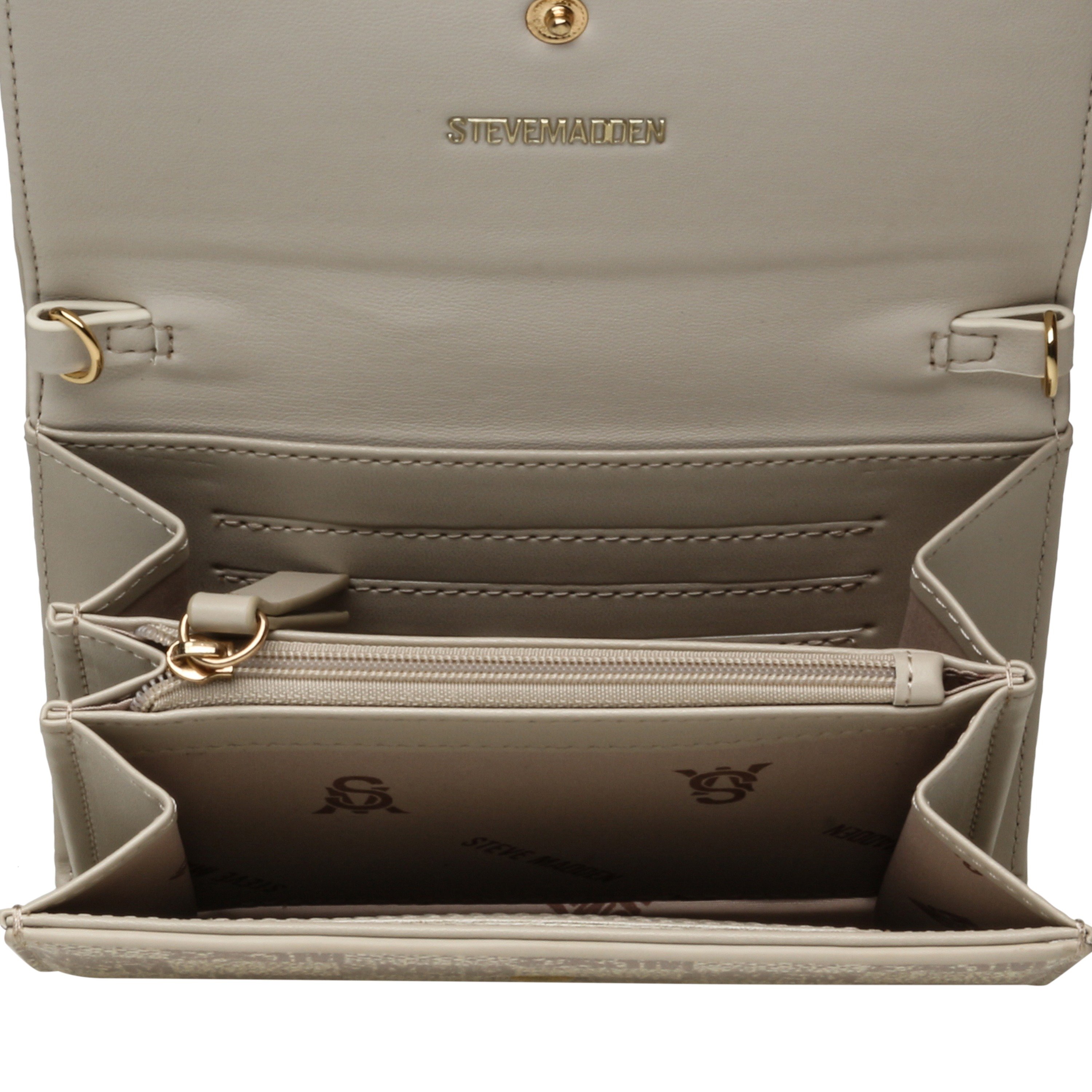 Bryee Bone/Gold Clutches & Wallets