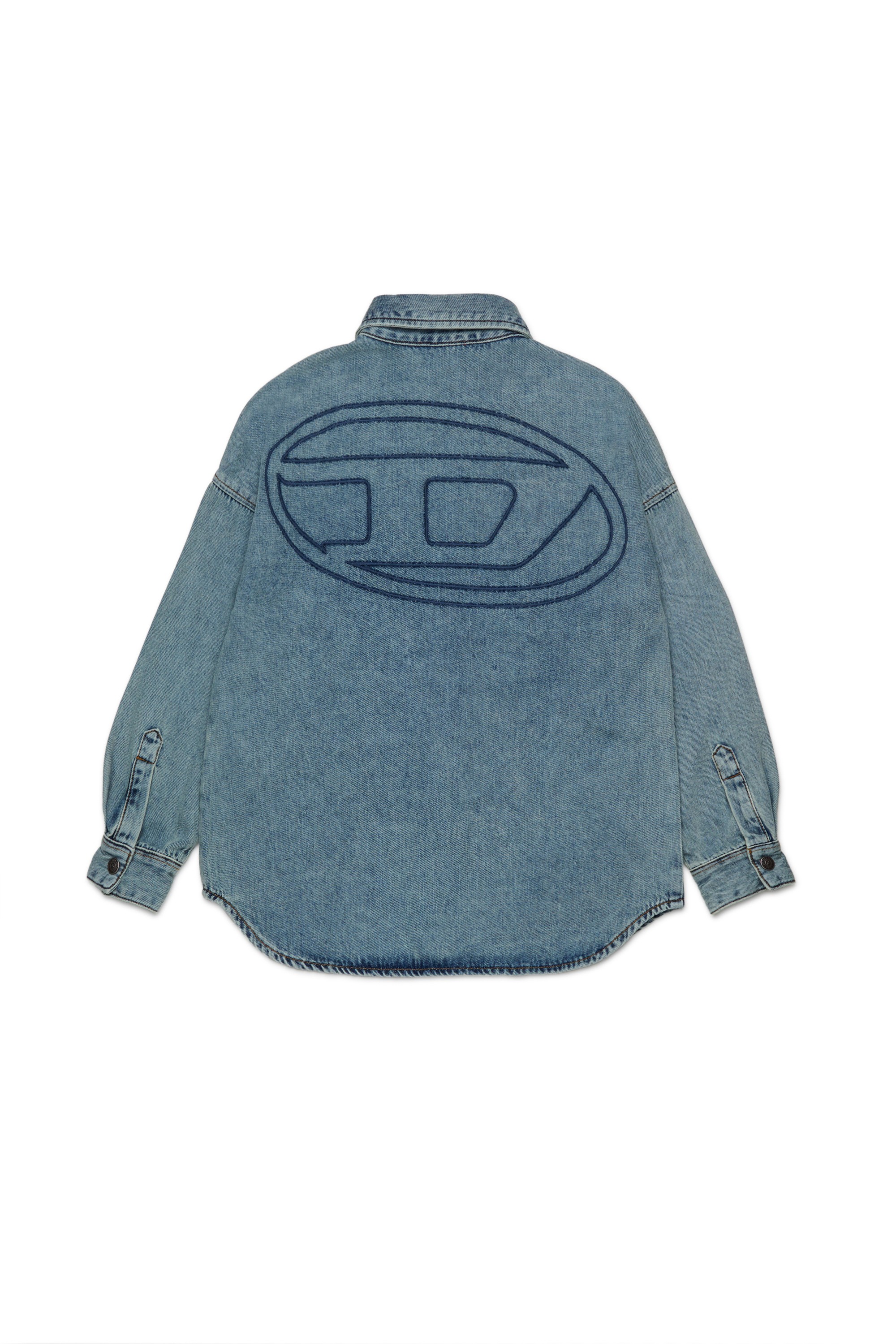 Blue Denim shirt with back logo