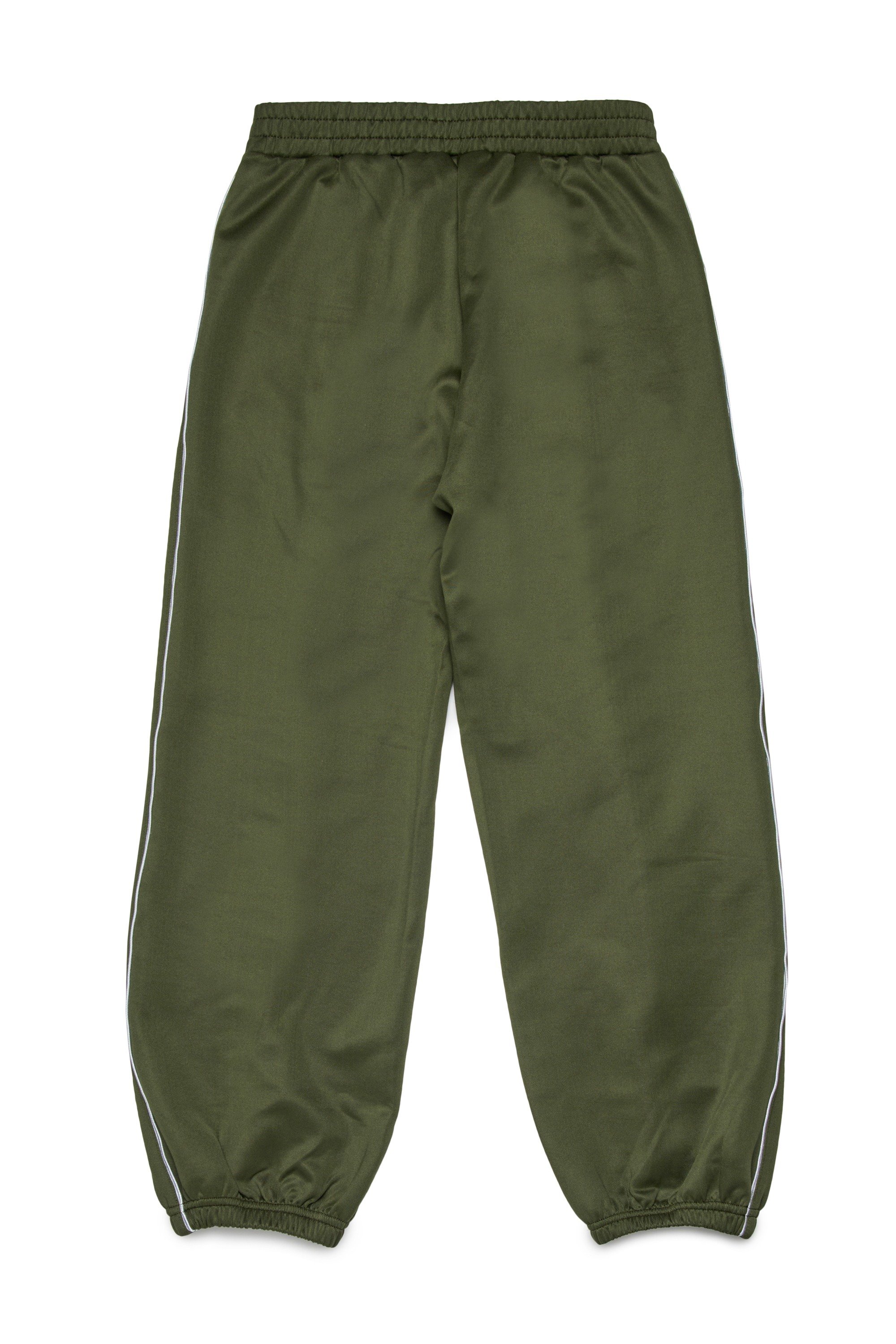 Green Cotton pants with side stripes