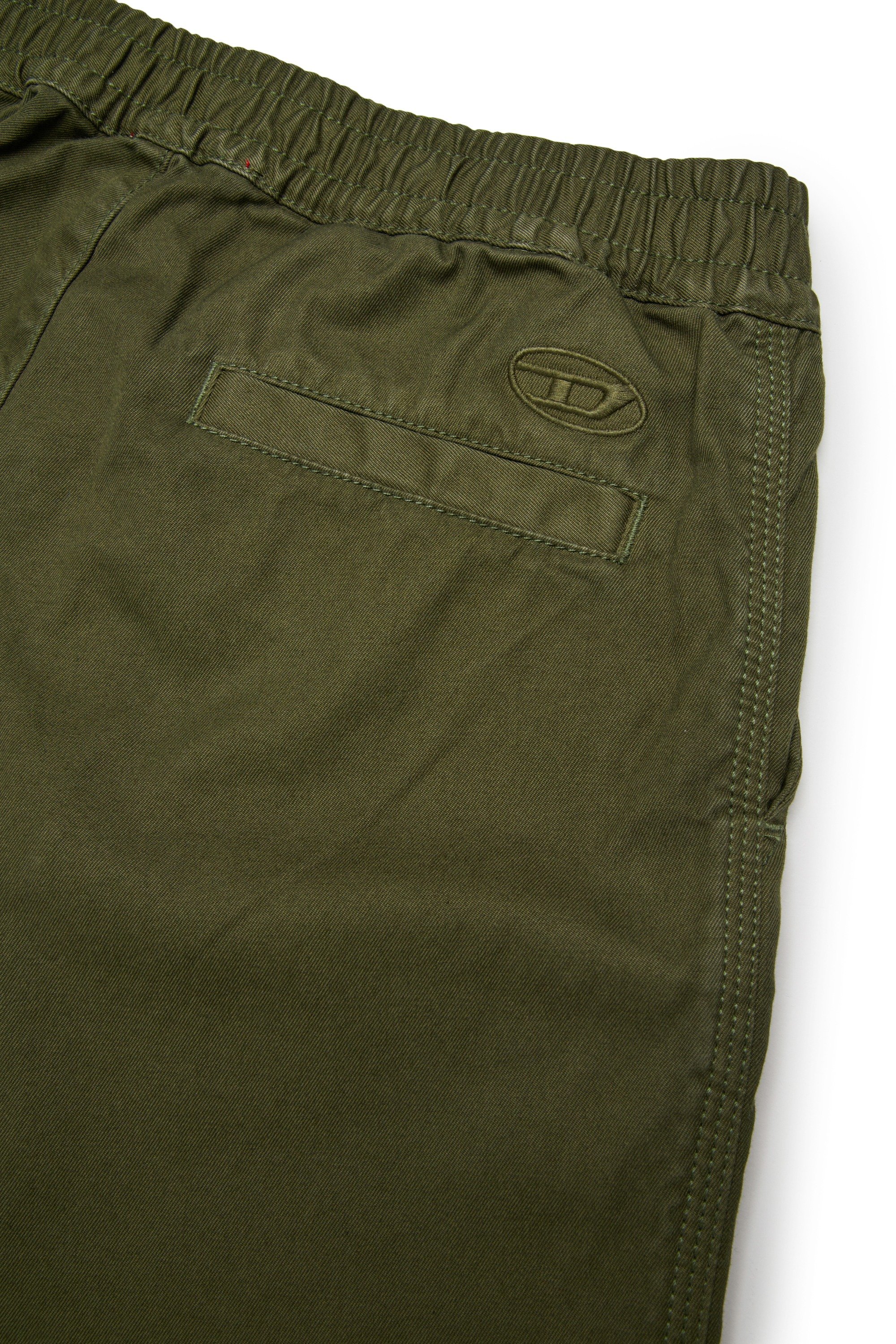 Green Cotton cargo pants with multiple pockets