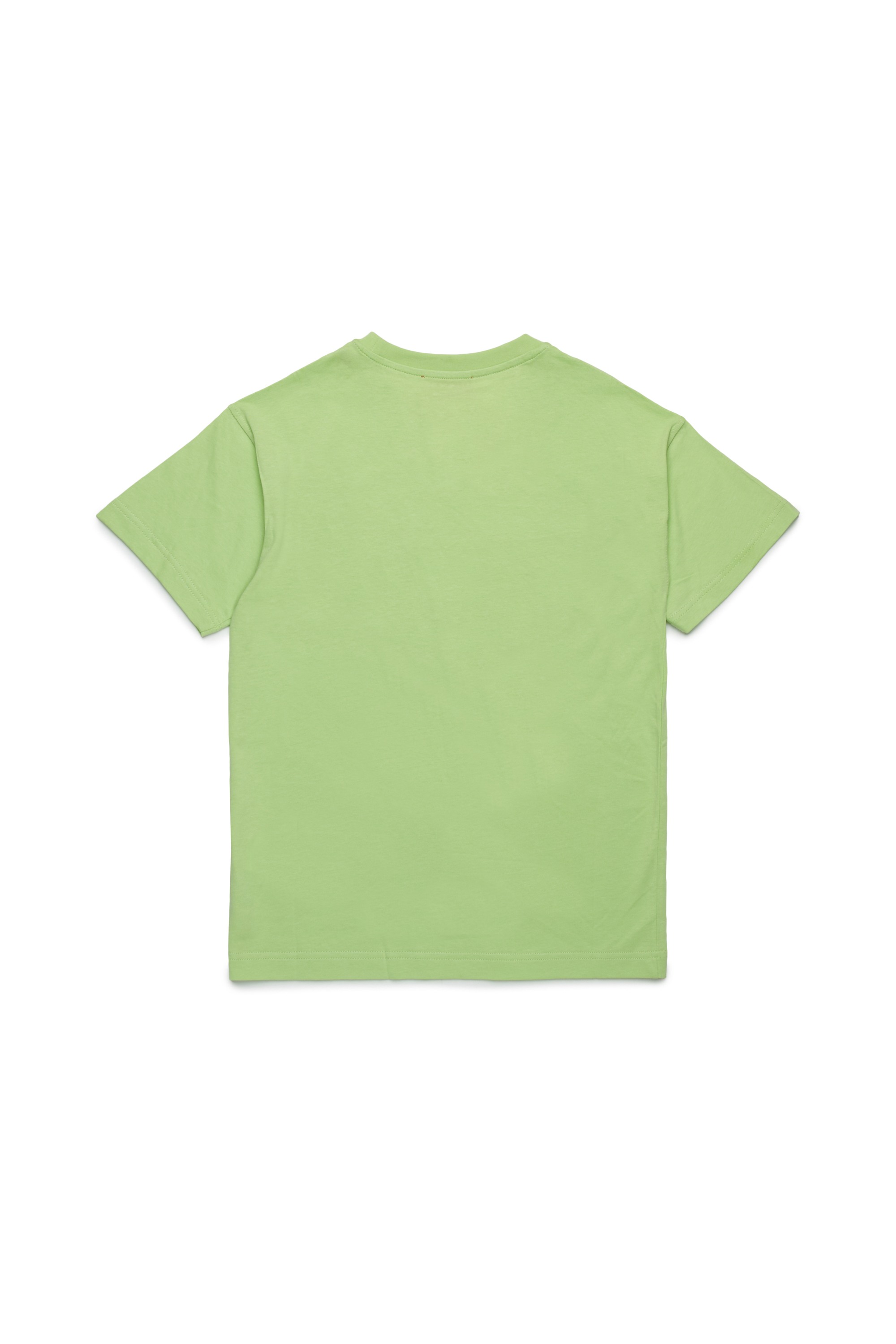Green Cotton T-shirt with logo print