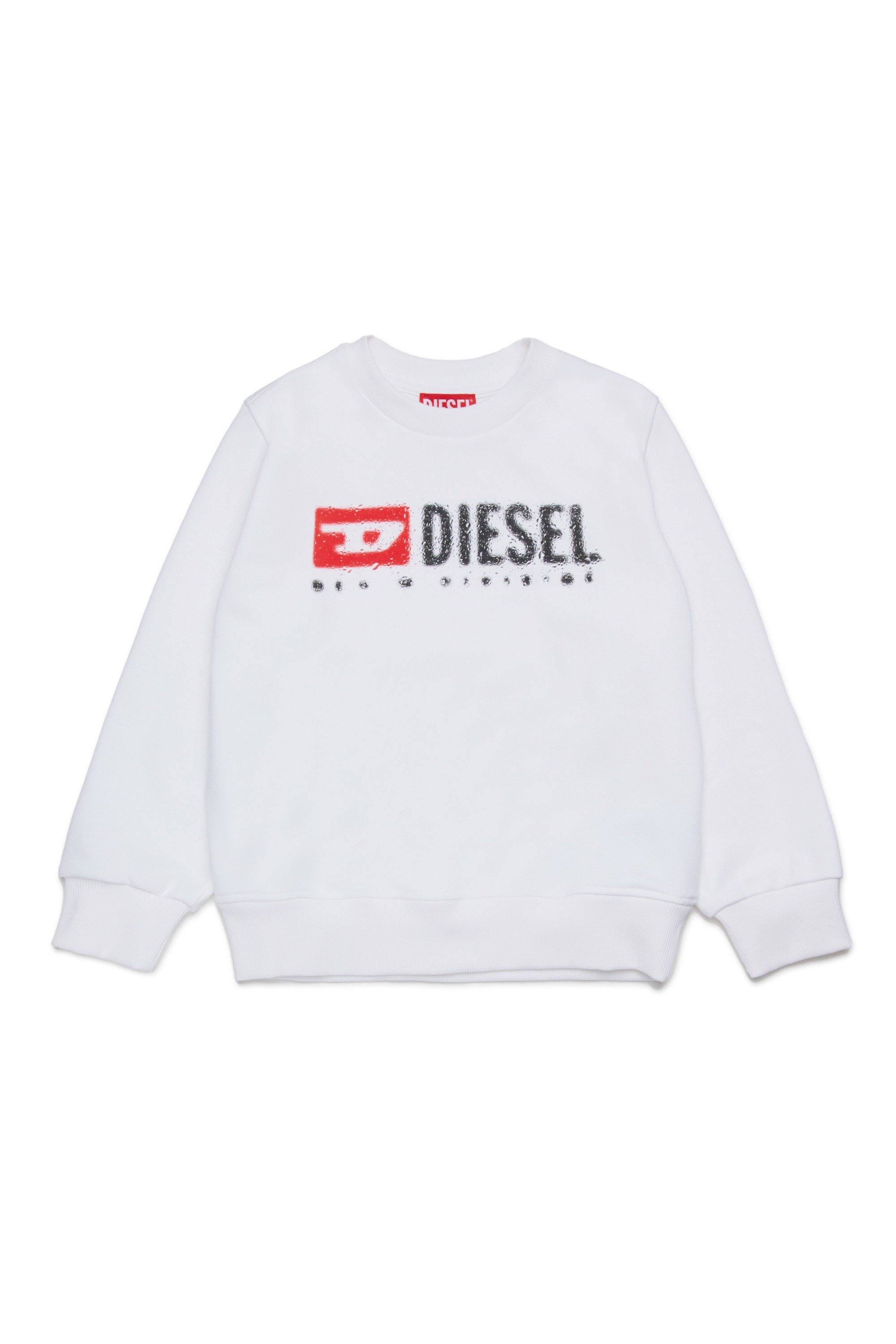 White Cotton sweatshirt with logo