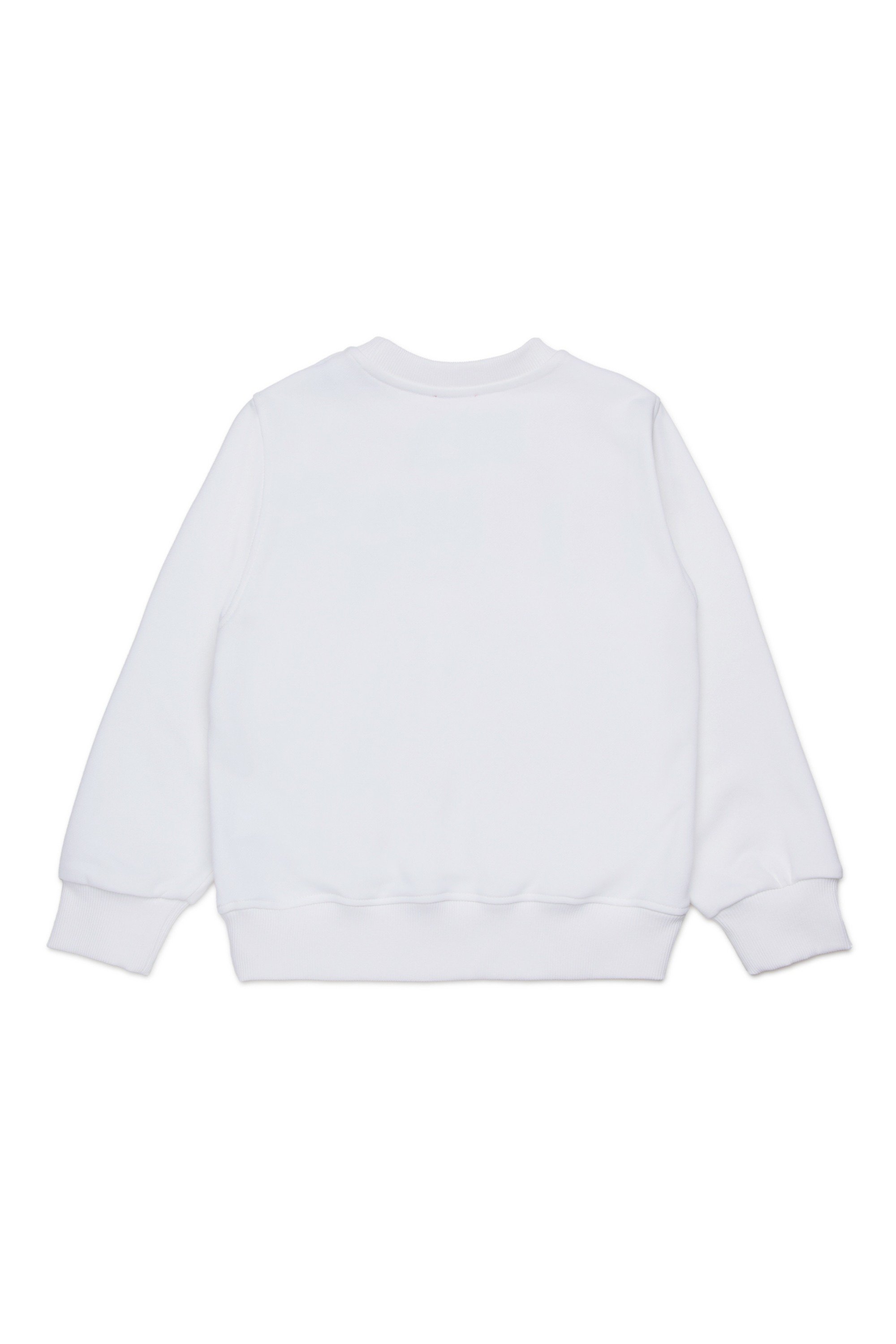 White Cotton sweatshirt with logo