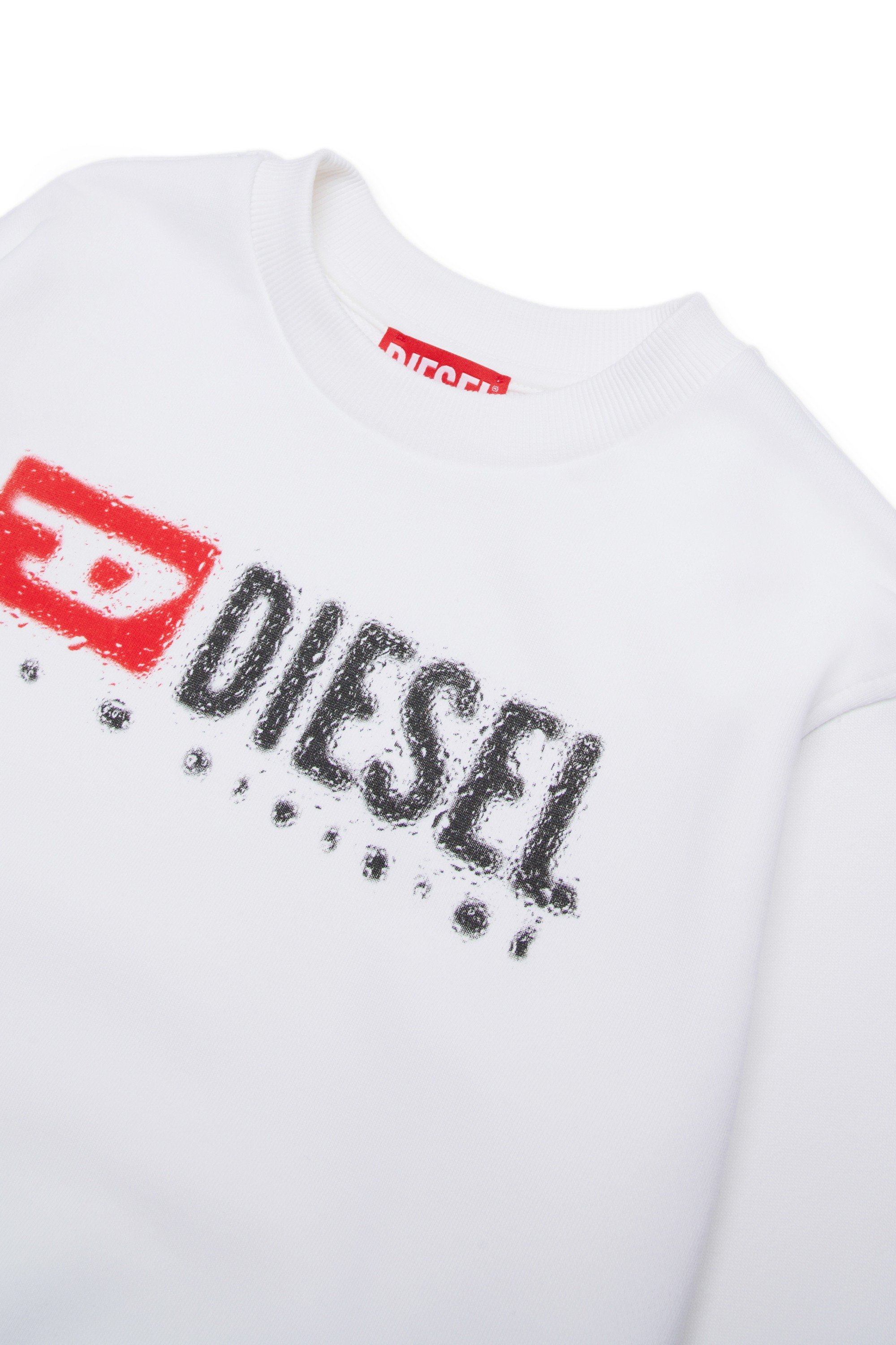 White Cotton sweatshirt with logo