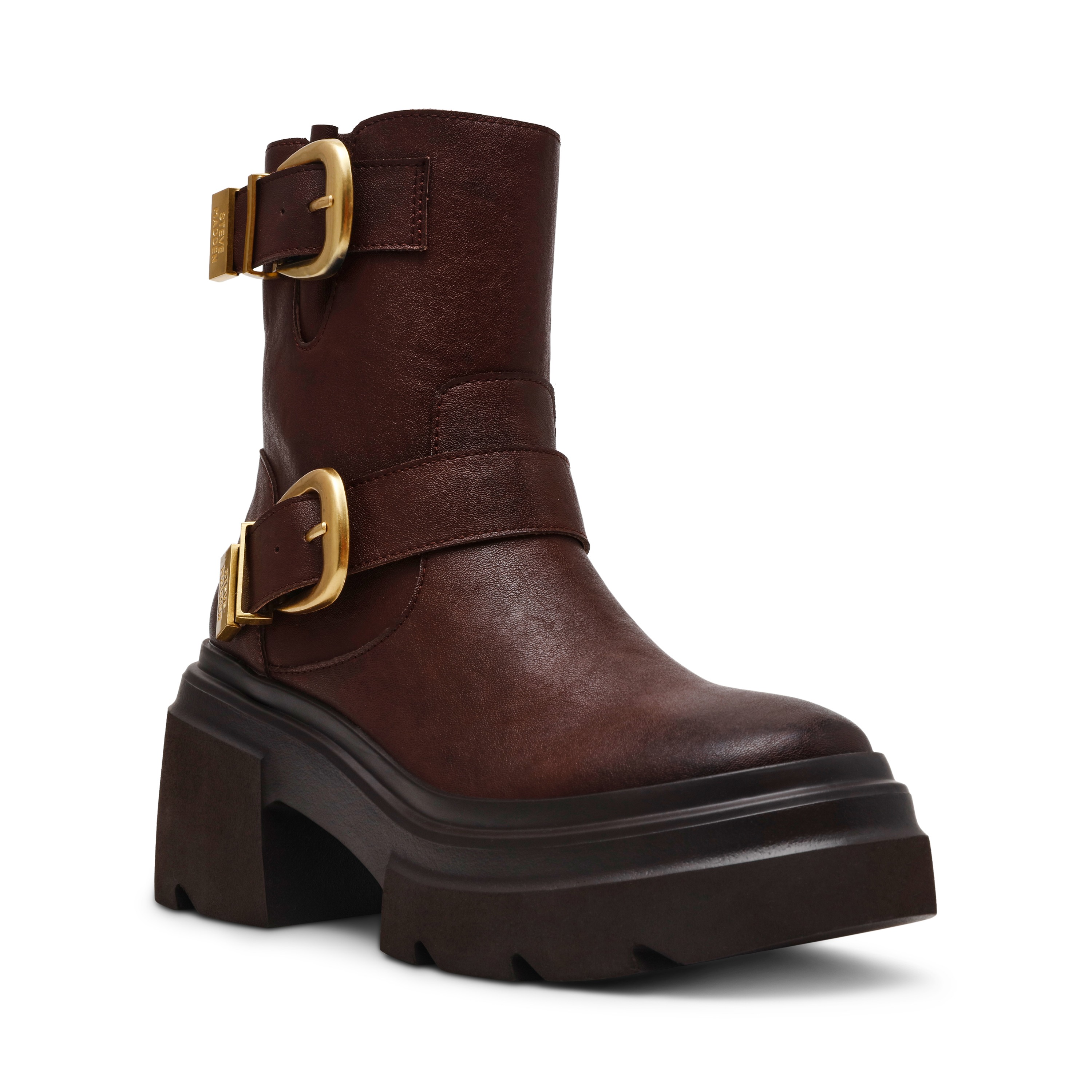 Brakes-In Brown Action Leather Boots