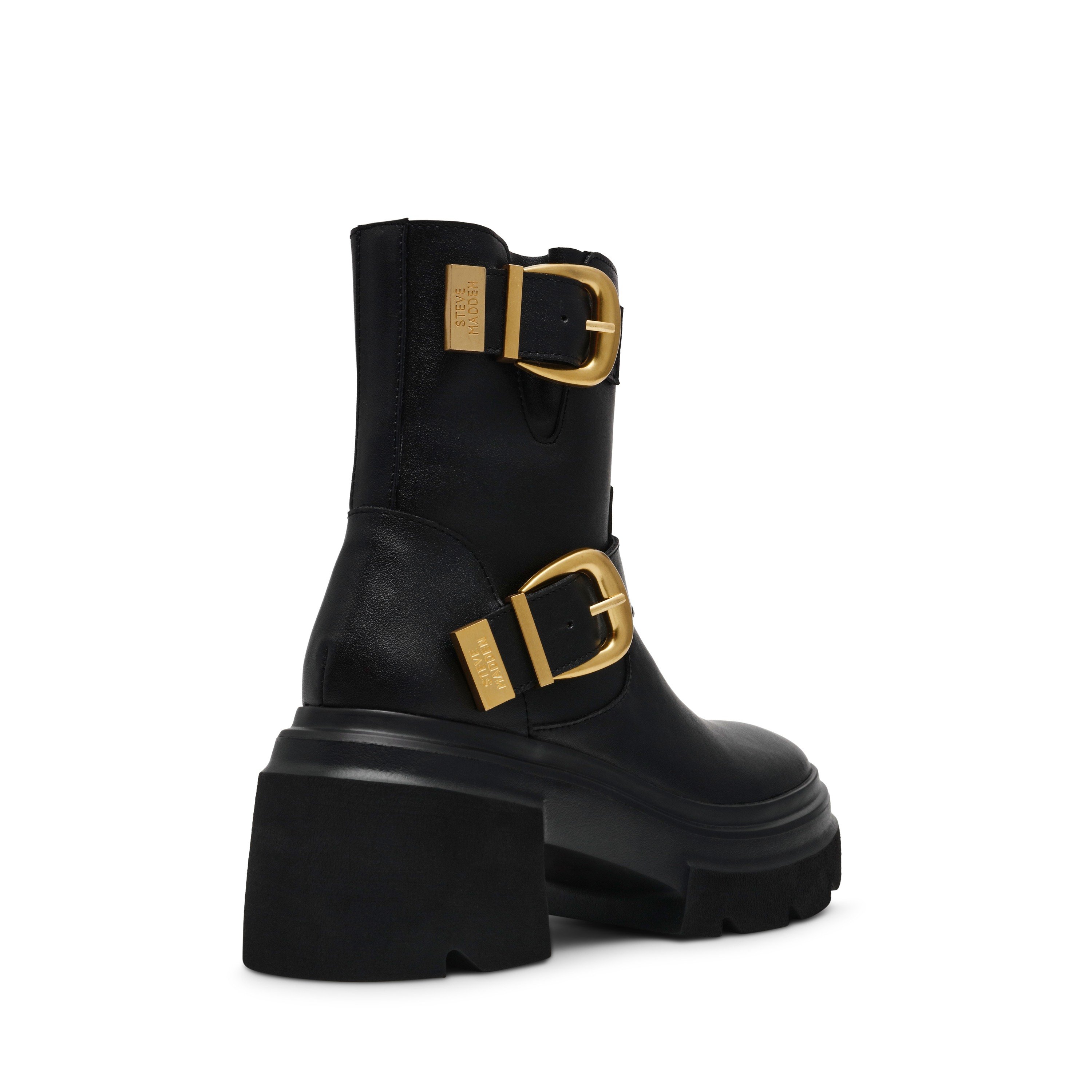 Brakes-In Black Action Leather Boots